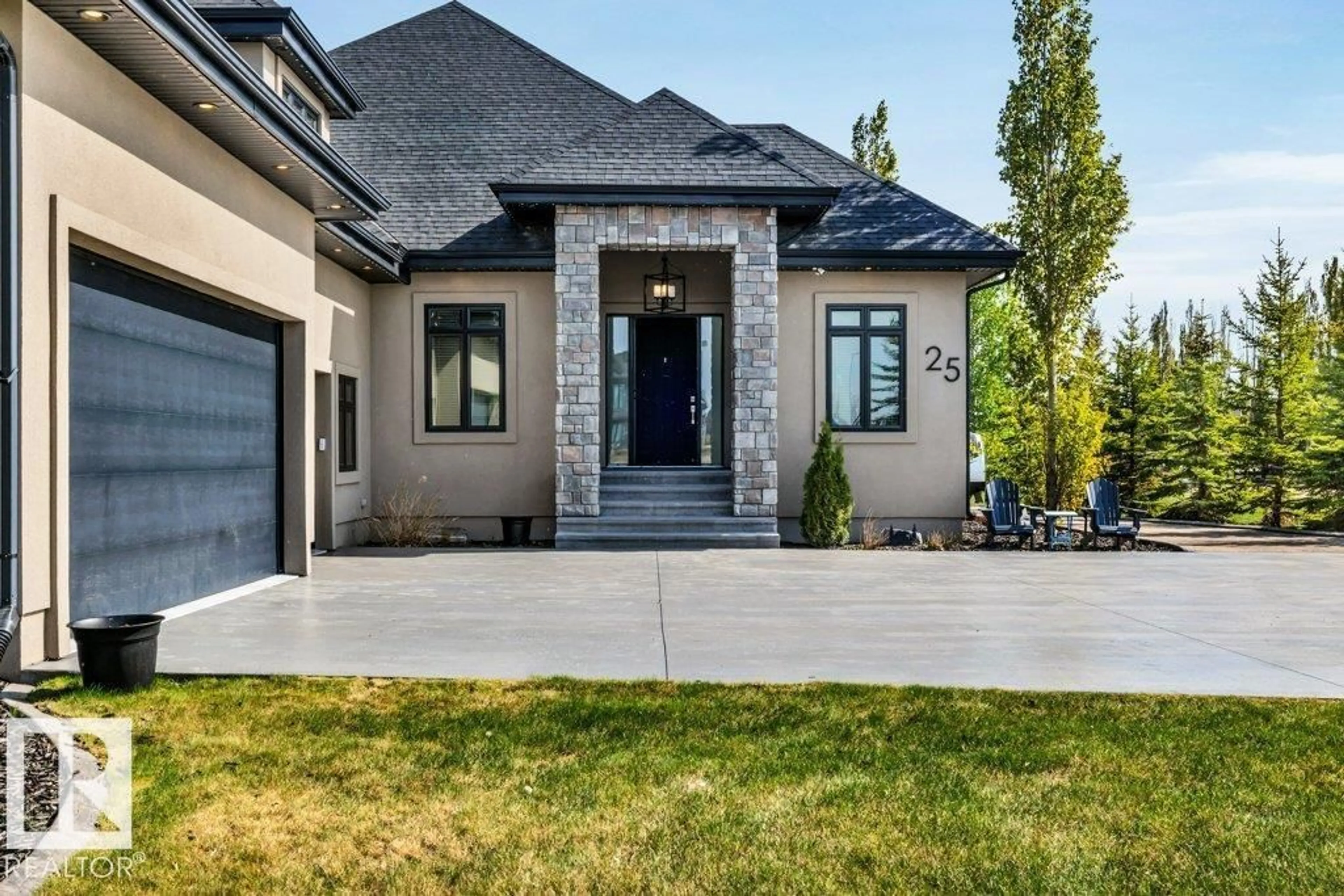 Home with brick exterior material, street for 25 - 25131 COAL MINE RD, Rural Sturgeon County Alberta T8T0C7