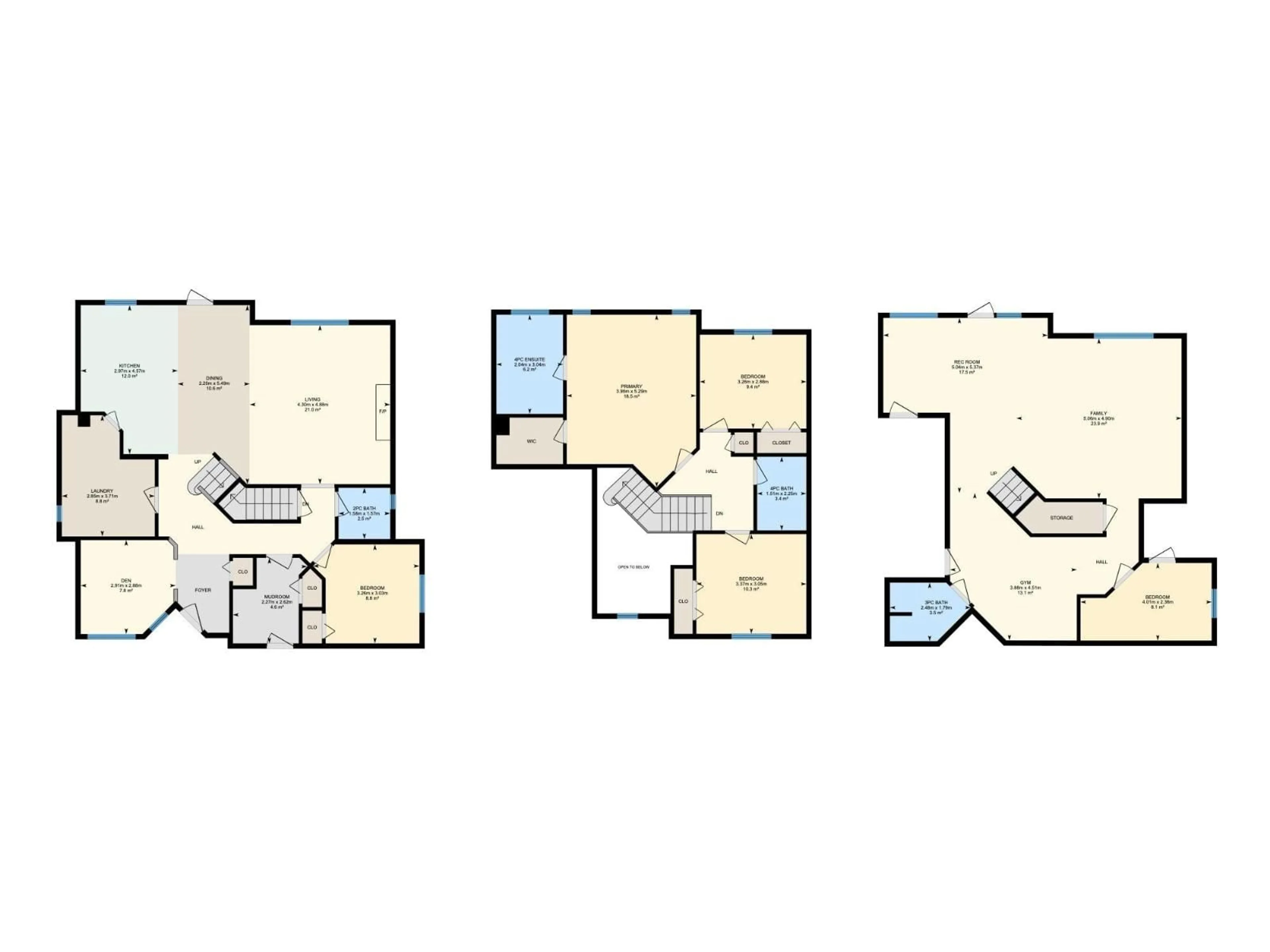 Floor plan for 52 WESTPARK WD, Fort Saskatchewan Alberta T8L4K9