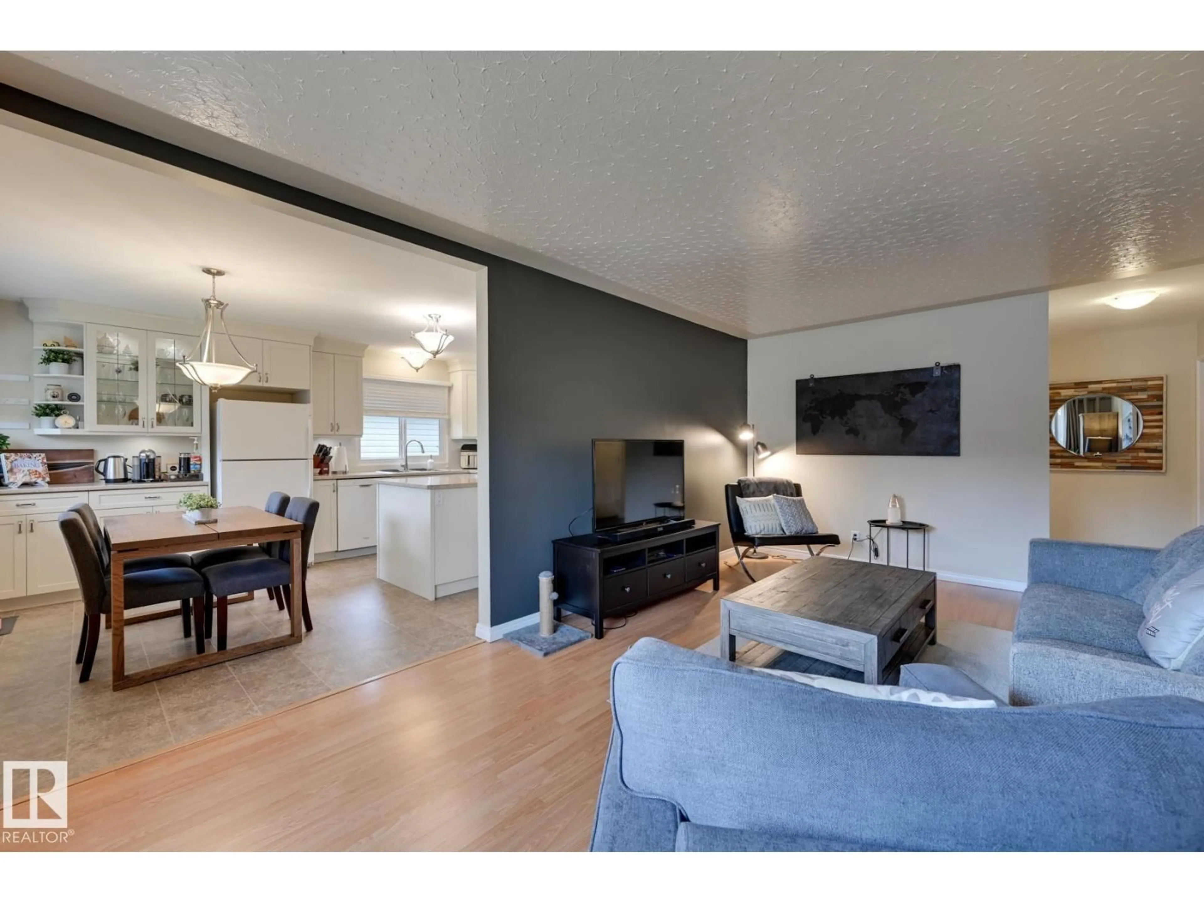 Living room with furniture, unknown for 7527 78 AV, Edmonton Alberta T6C0M6