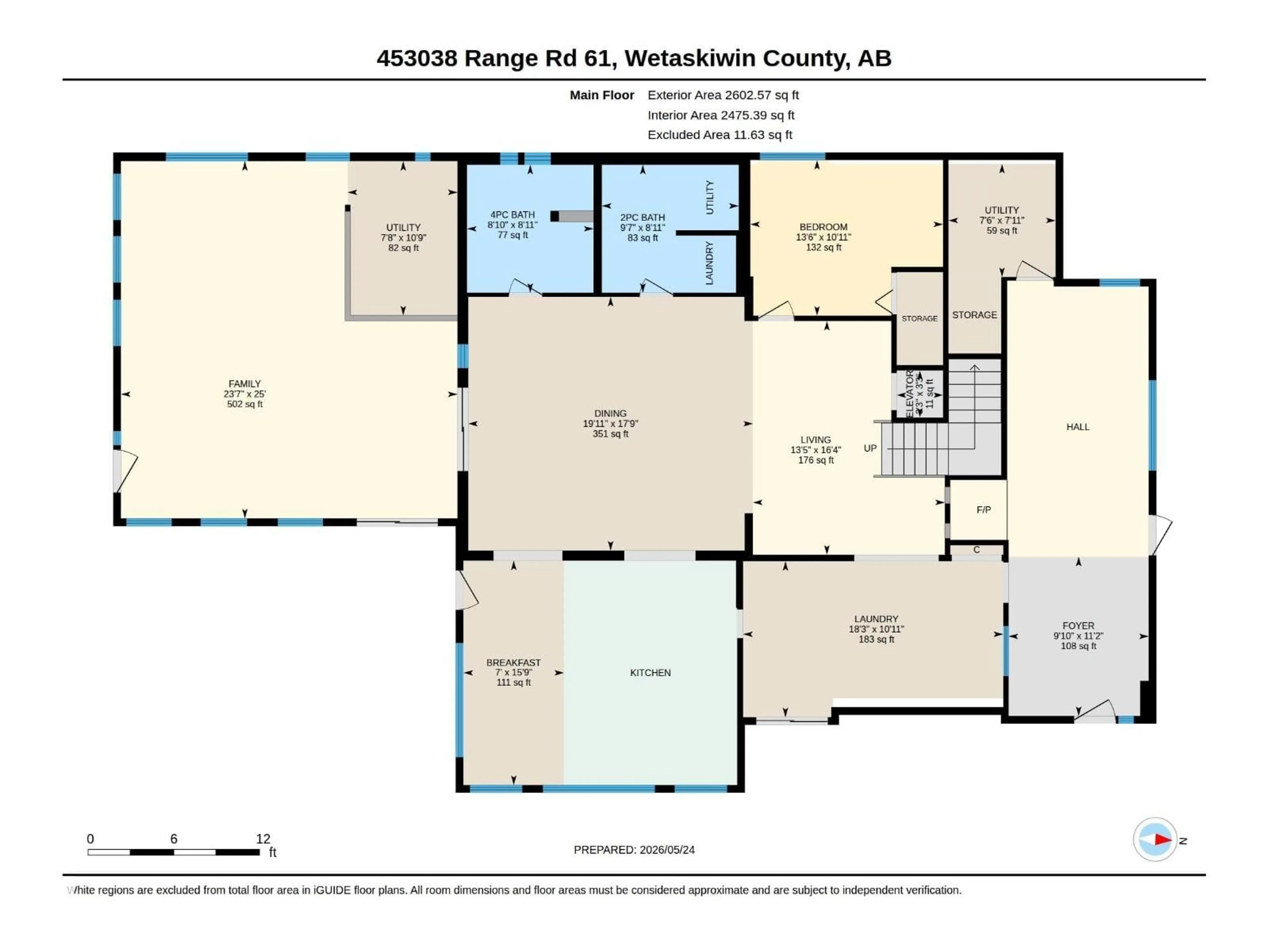 Floor plan for 453038 RGE ROAD 61, Rural Wetaskiwin County Alberta T0C0A0