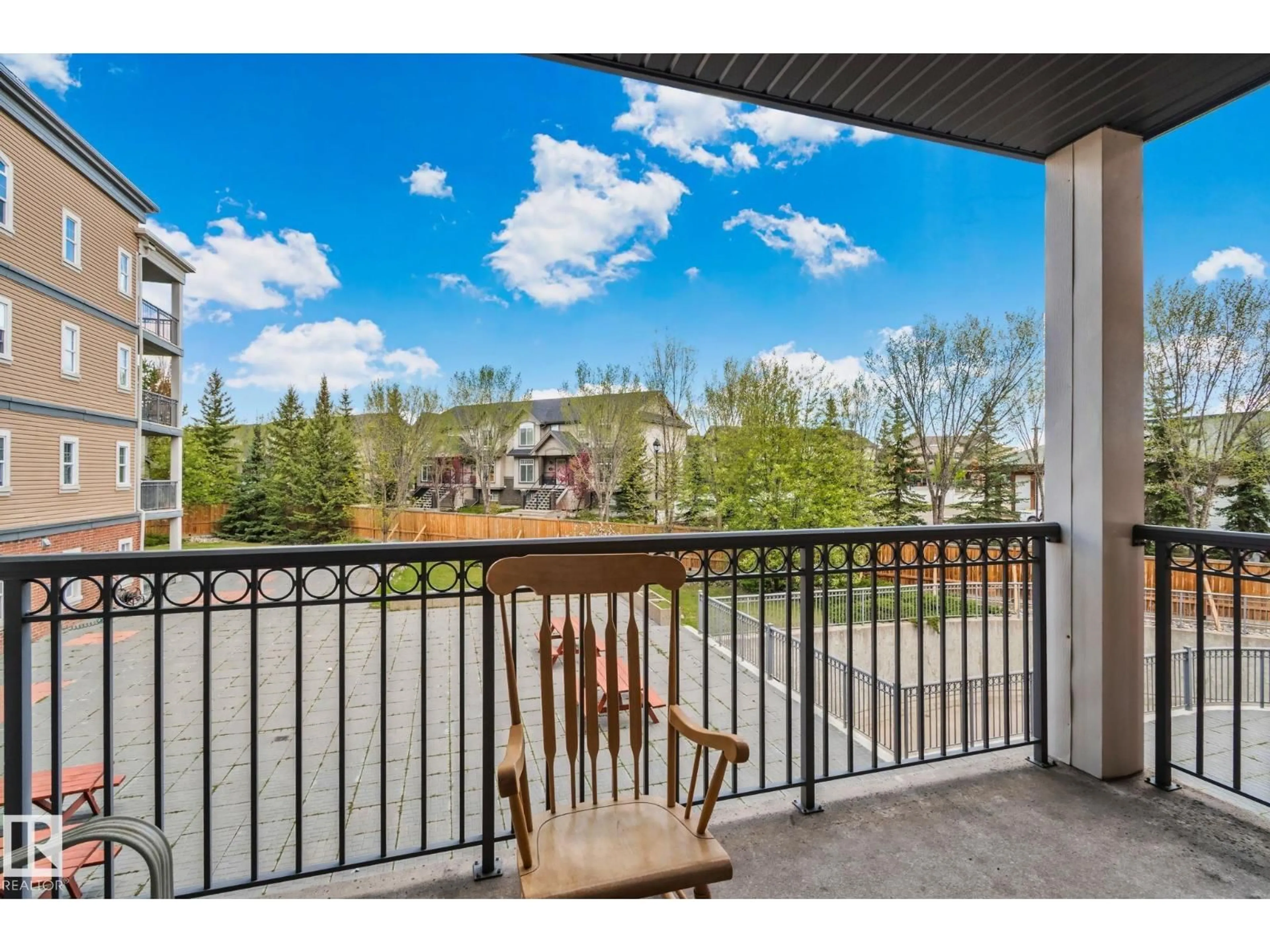 Patio, water/lake/river/ocean view for #209 - 5280 TERWILLEGAR BV, Edmonton Alberta T6R3T9