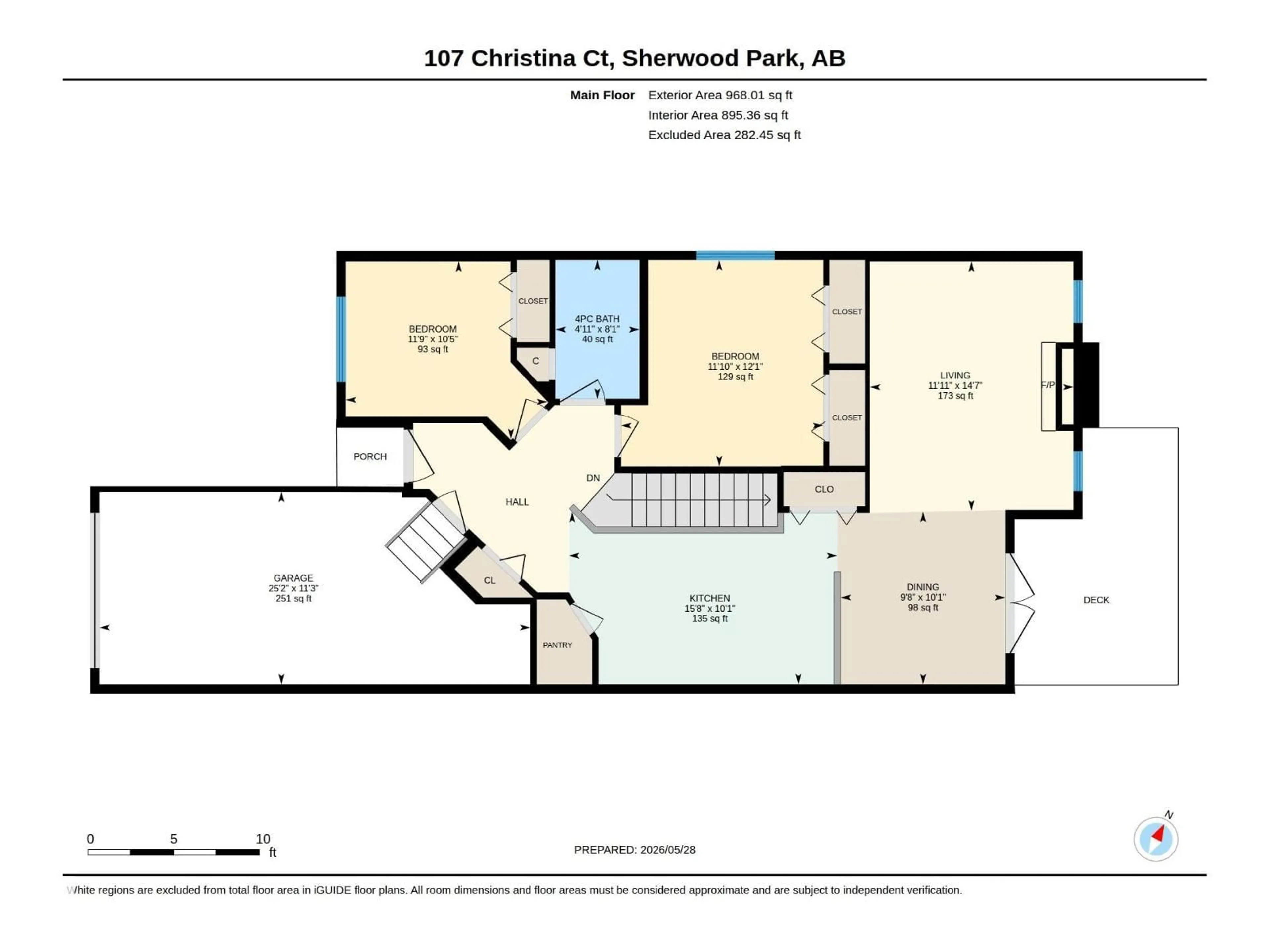 Floor plan for 107 CHRISTINA CO, Sherwood Park Alberta T8H2H9