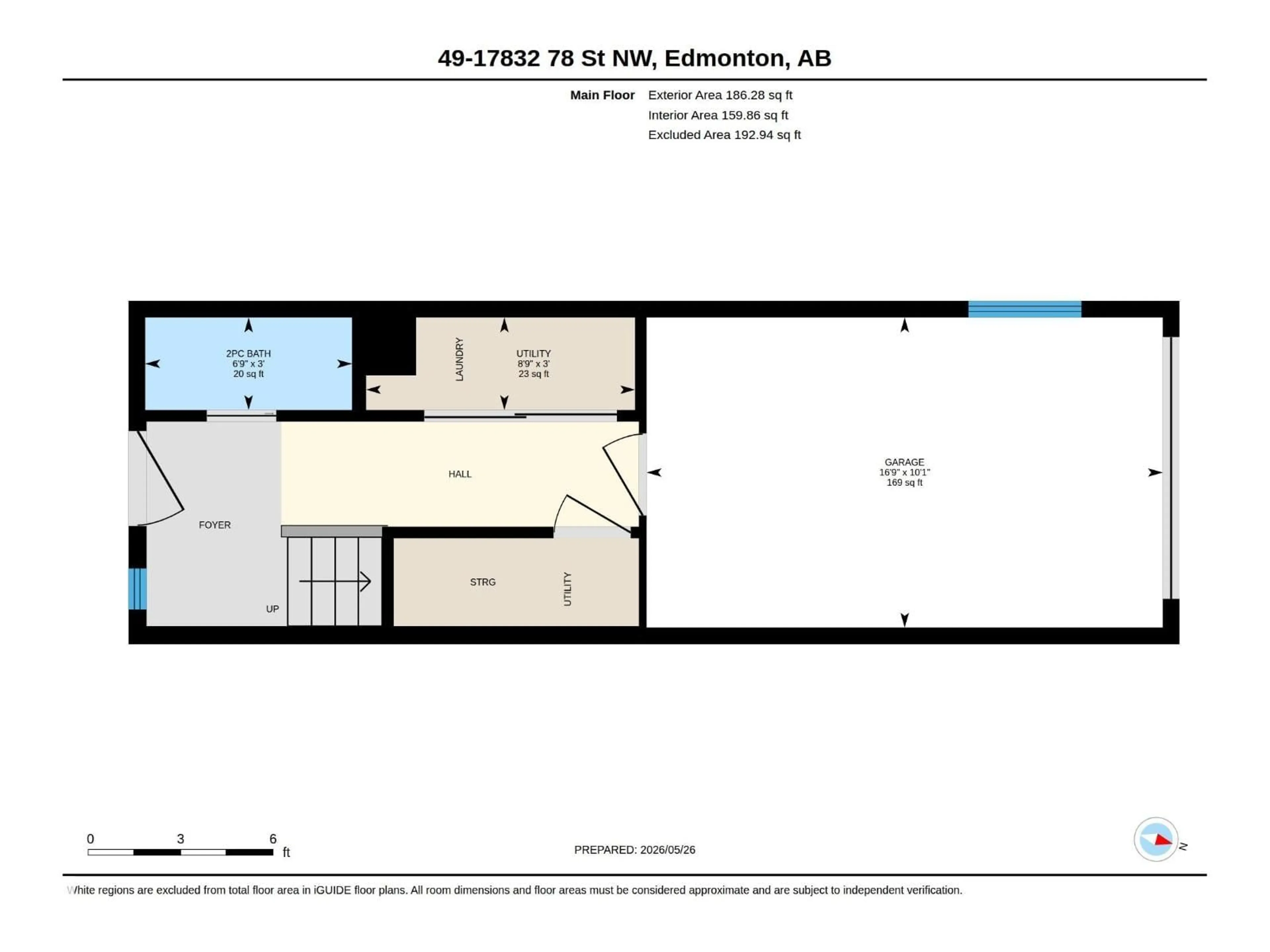 Floor plan for 49 17832 78 ST NW, Edmonton Alberta T5Z0P7