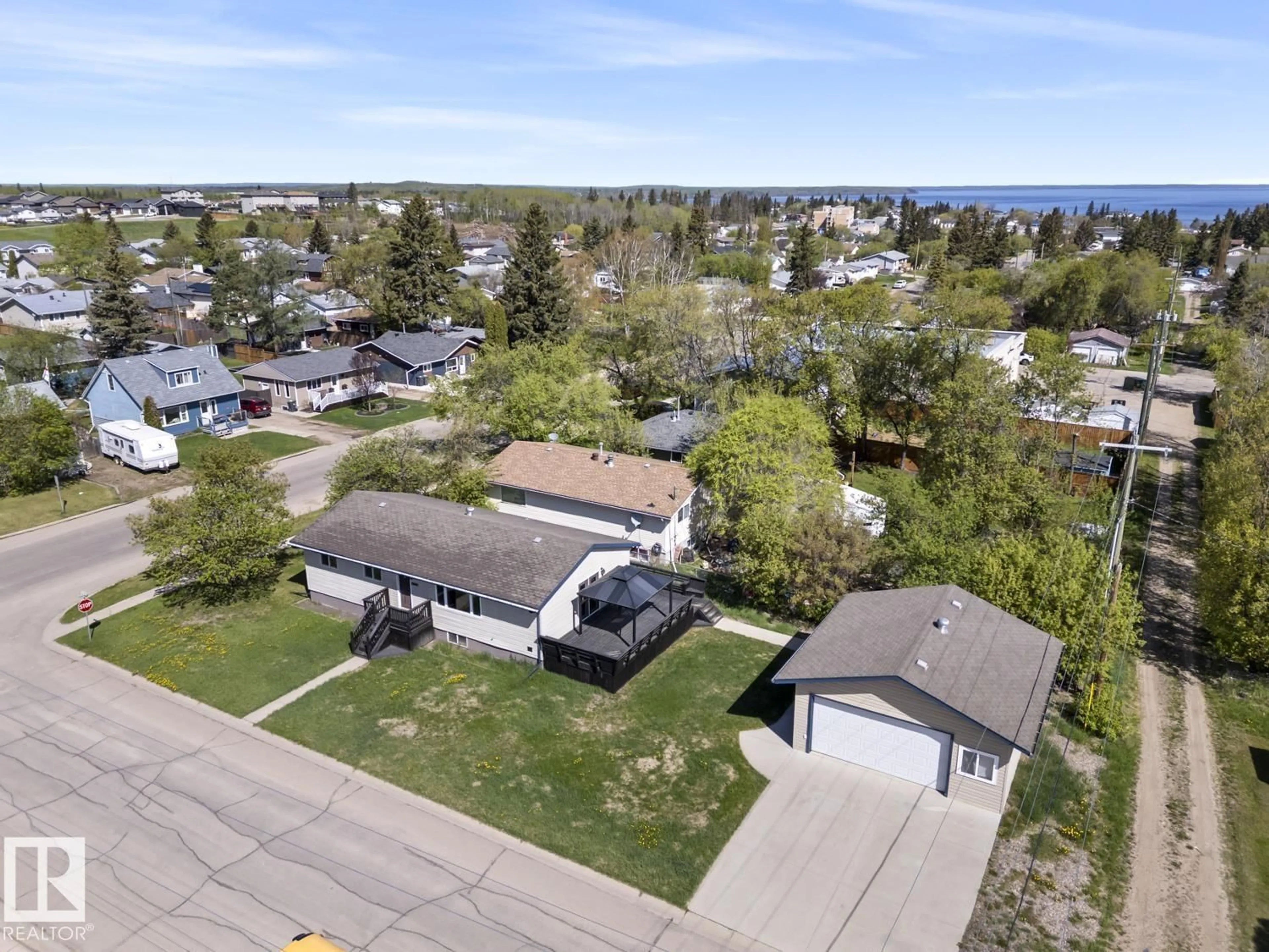 A pic from outside/outdoor area/front of a property/back of a property/a pic from drone, street for 1412 10 ST, Cold Lake Alberta T9M1J6