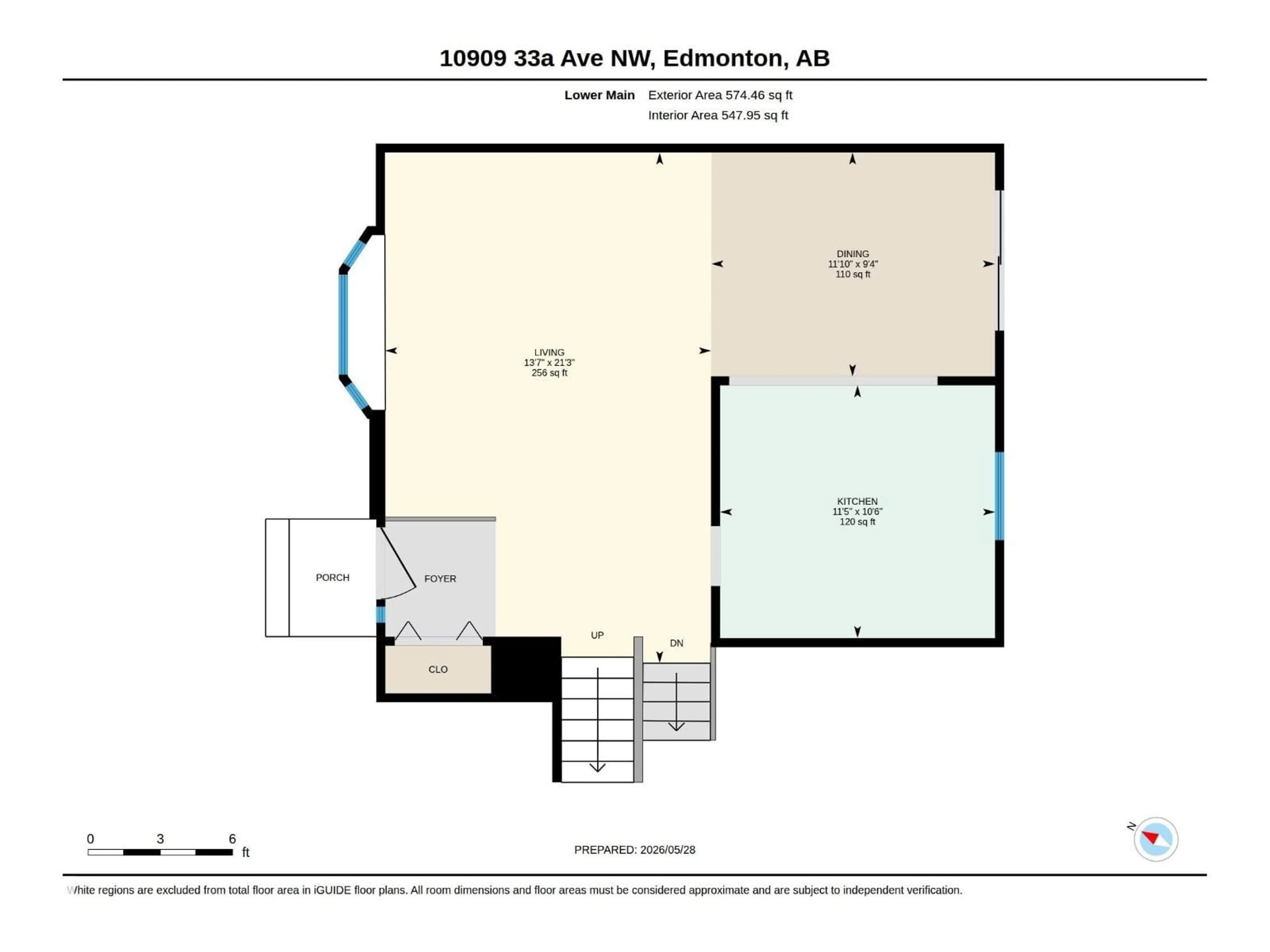 Floor plan for 10909 33A AV, Edmonton Alberta T6J3C6