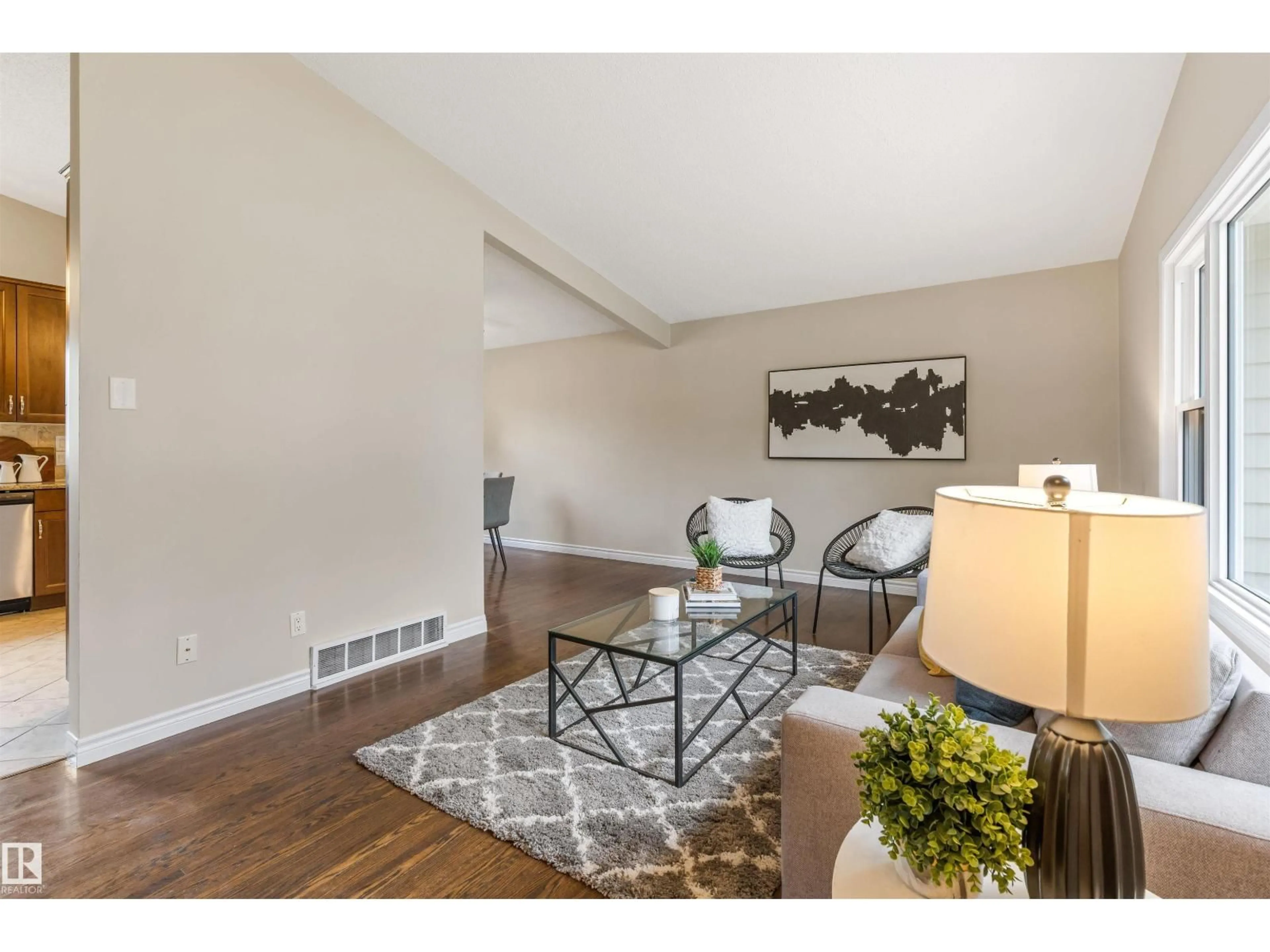 Living room with furniture, unknown for NW - 8715 164A ST, Edmonton Alberta T5R2R2