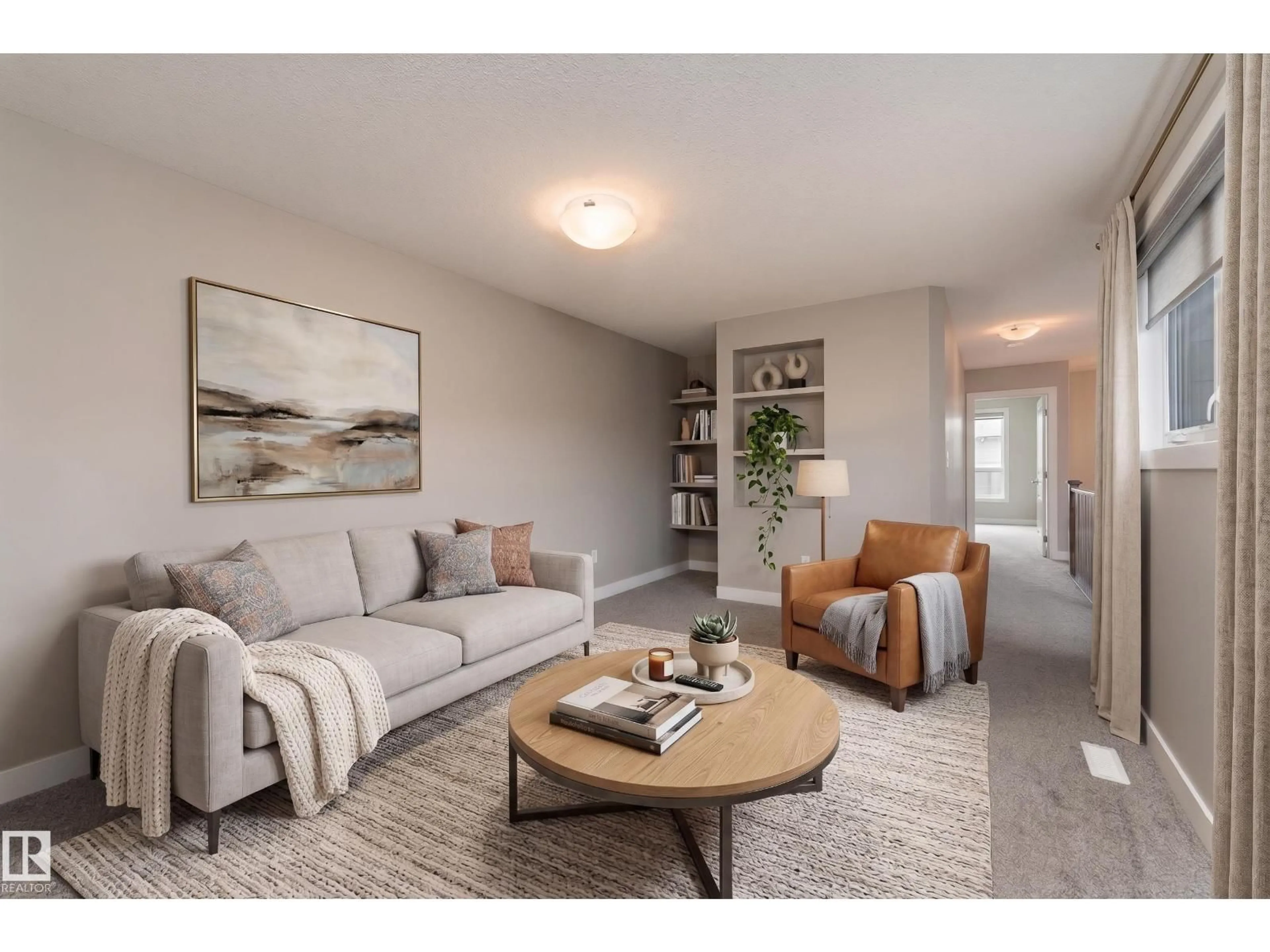 Living room with furniture, unknown for 12 FOSBURY LI, Sherwood Park Alberta T8B0B3