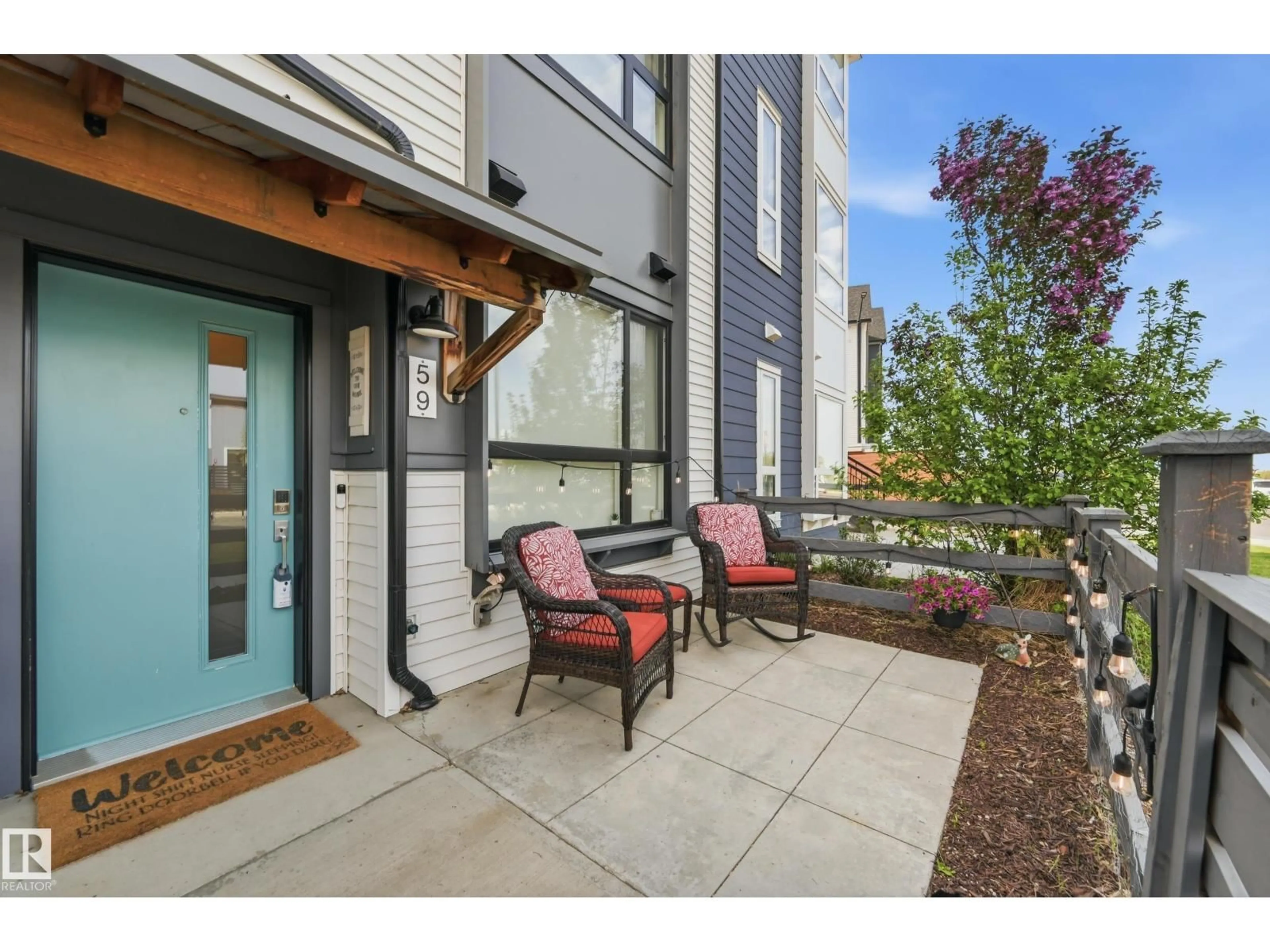 Patio, street for 100 - 59 JENSEN LAKES BV, St. Albert Alberta T8N7T9