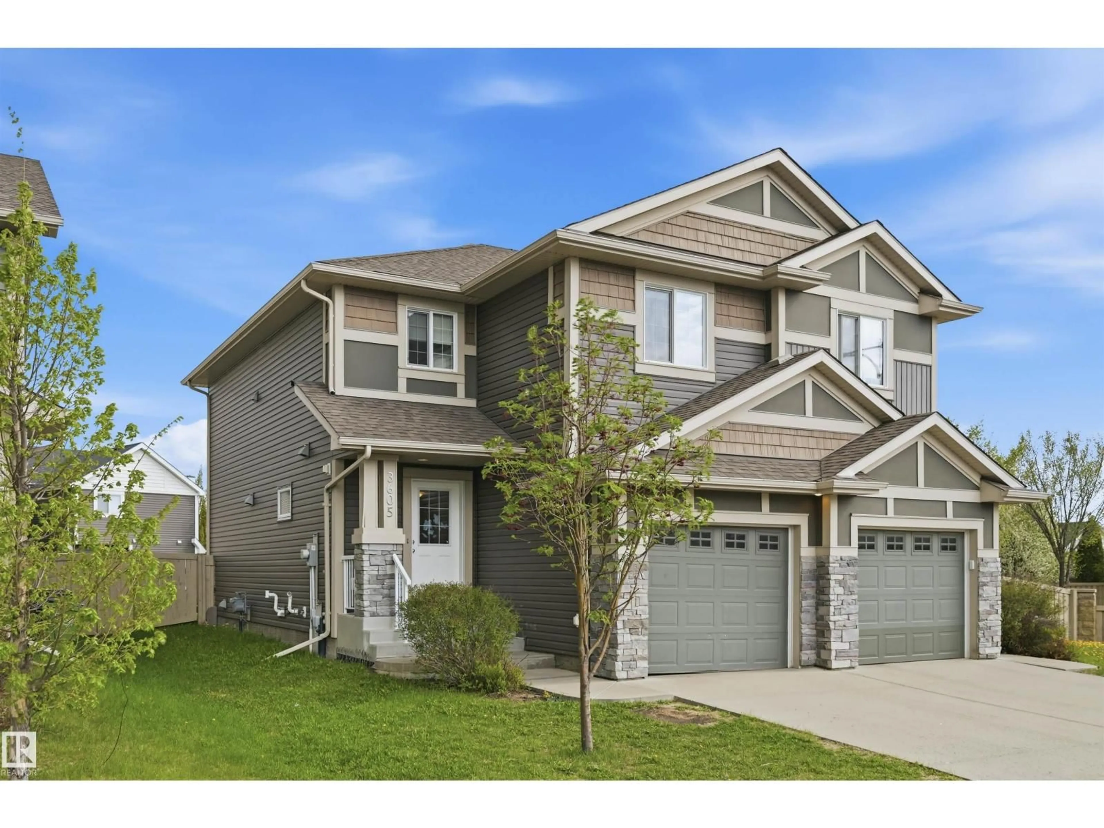 Home with vinyl exterior material, street for SW - 3605 ATKINSON LO, Edmonton Alberta T6W0X3