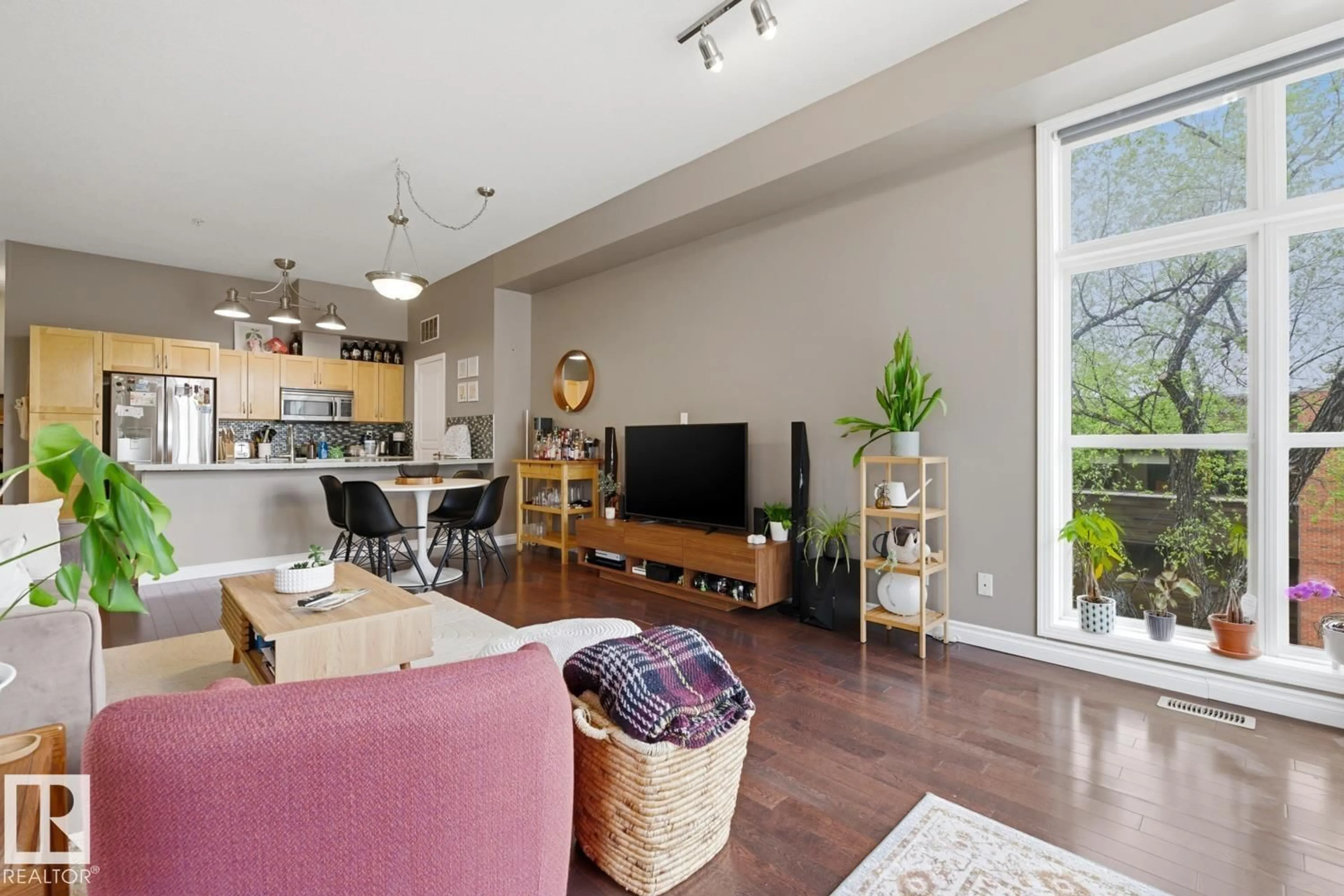 Living room with furniture, unknown for #304 - 10411 122 ST, Edmonton Alberta T5N4C2
