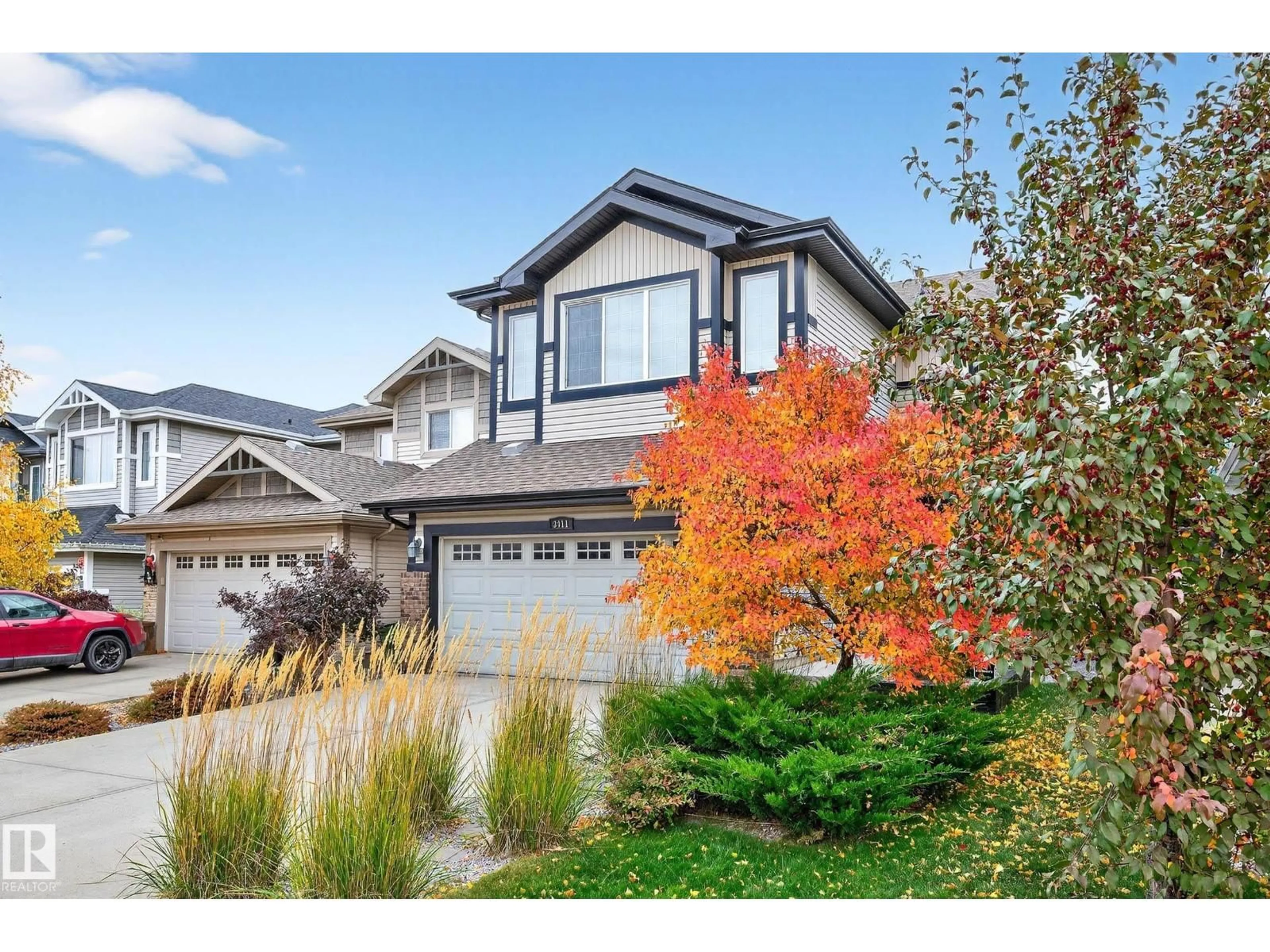 Home with vinyl exterior material, street for 3411 ABBOTT WY, Edmonton Alberta T6W0X3