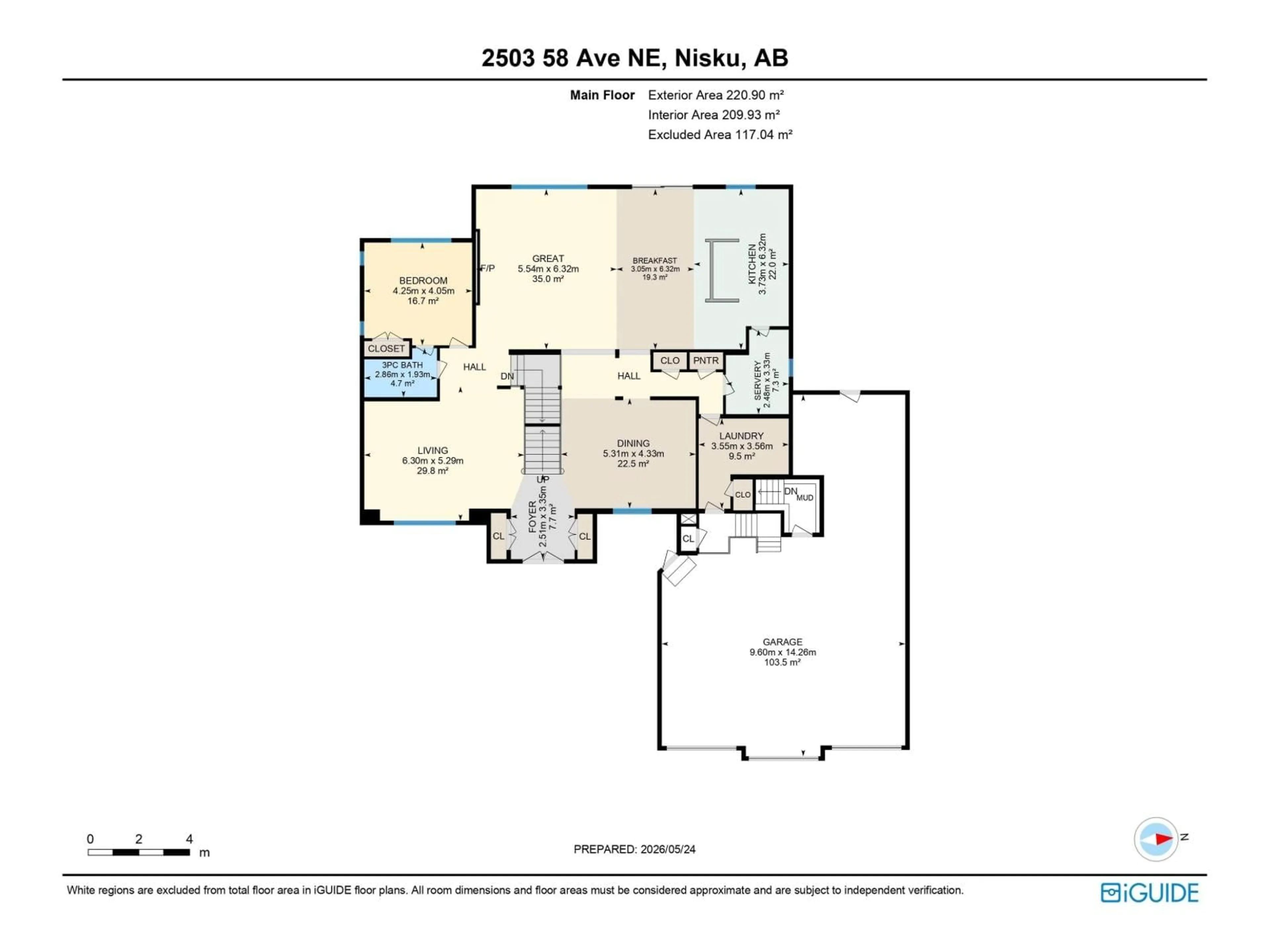 Floor plan for 2503 58 AV, Rural Leduc County Alberta T4X0X5