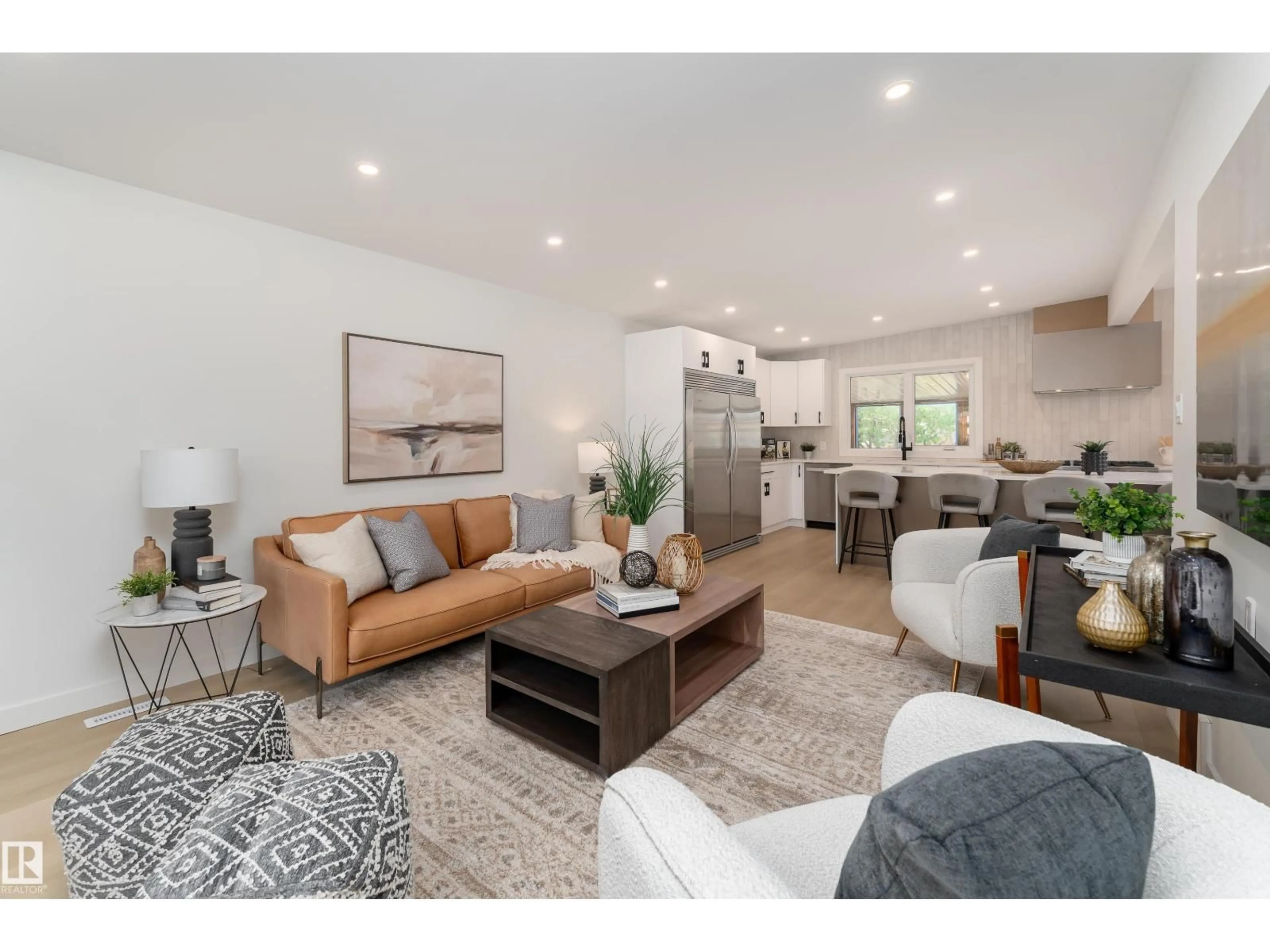 Living room with furniture, unknown for 8728 72 ST, Edmonton Alberta T6B1Y5
