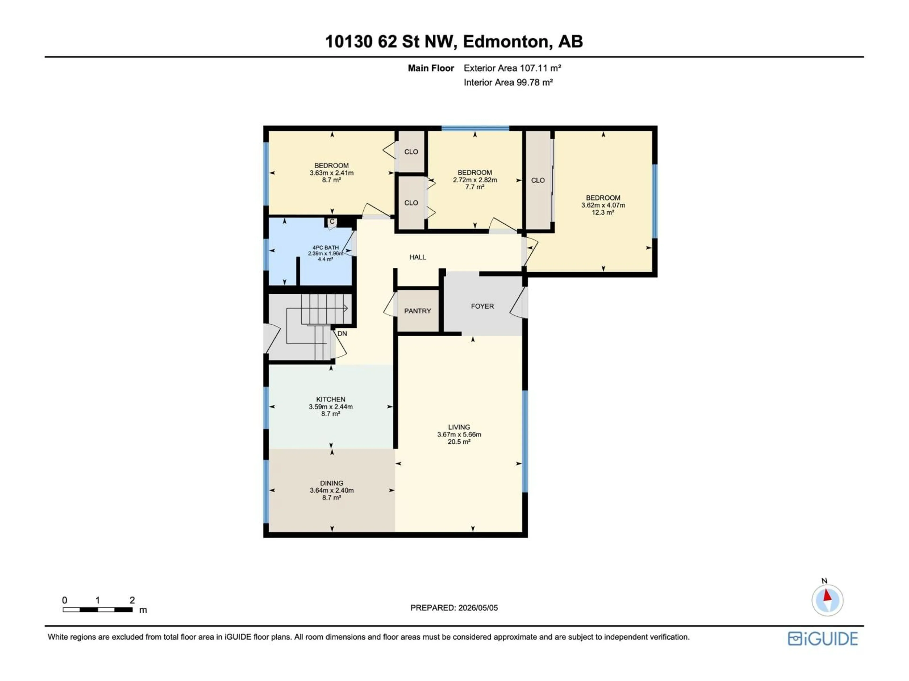 Floor plan for NW - 10130 62 ST, Edmonton Alberta T6A2L8