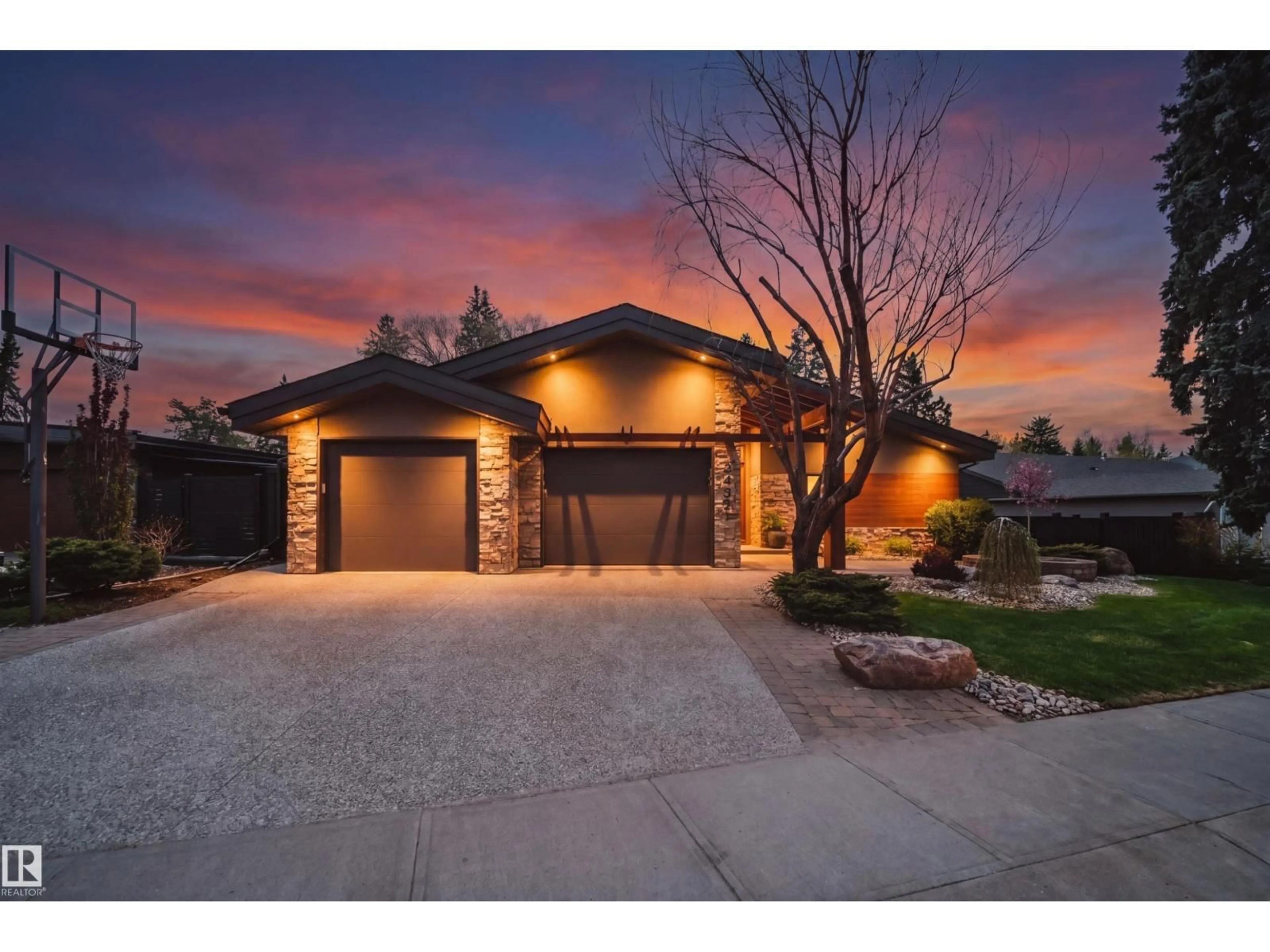 Home with brick exterior material, street for 14511 MACKENZIE DR, Edmonton Alberta T5R5W1