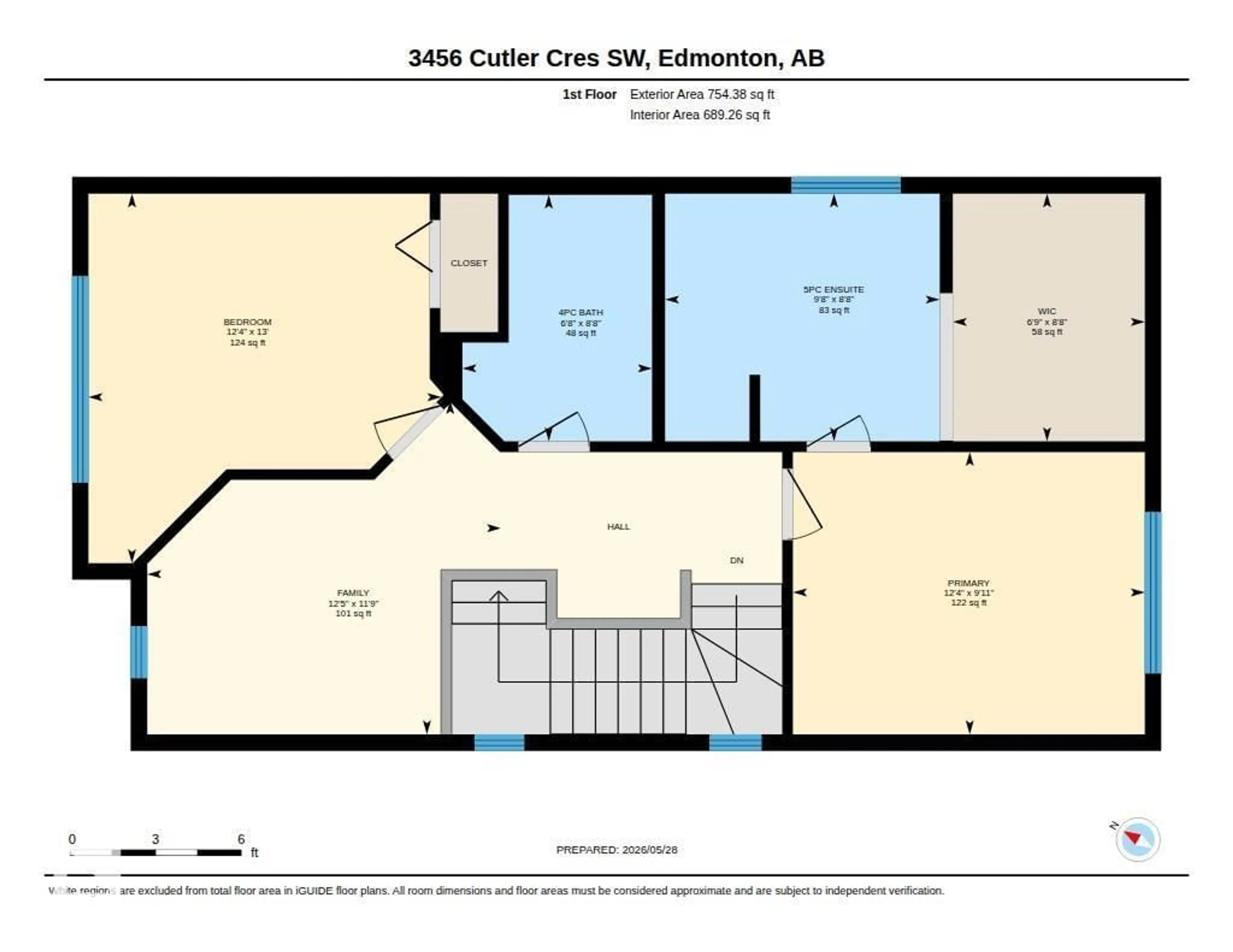 Floor plan for 3456 CUTLER CR, Edmonton Alberta T6W2B3
