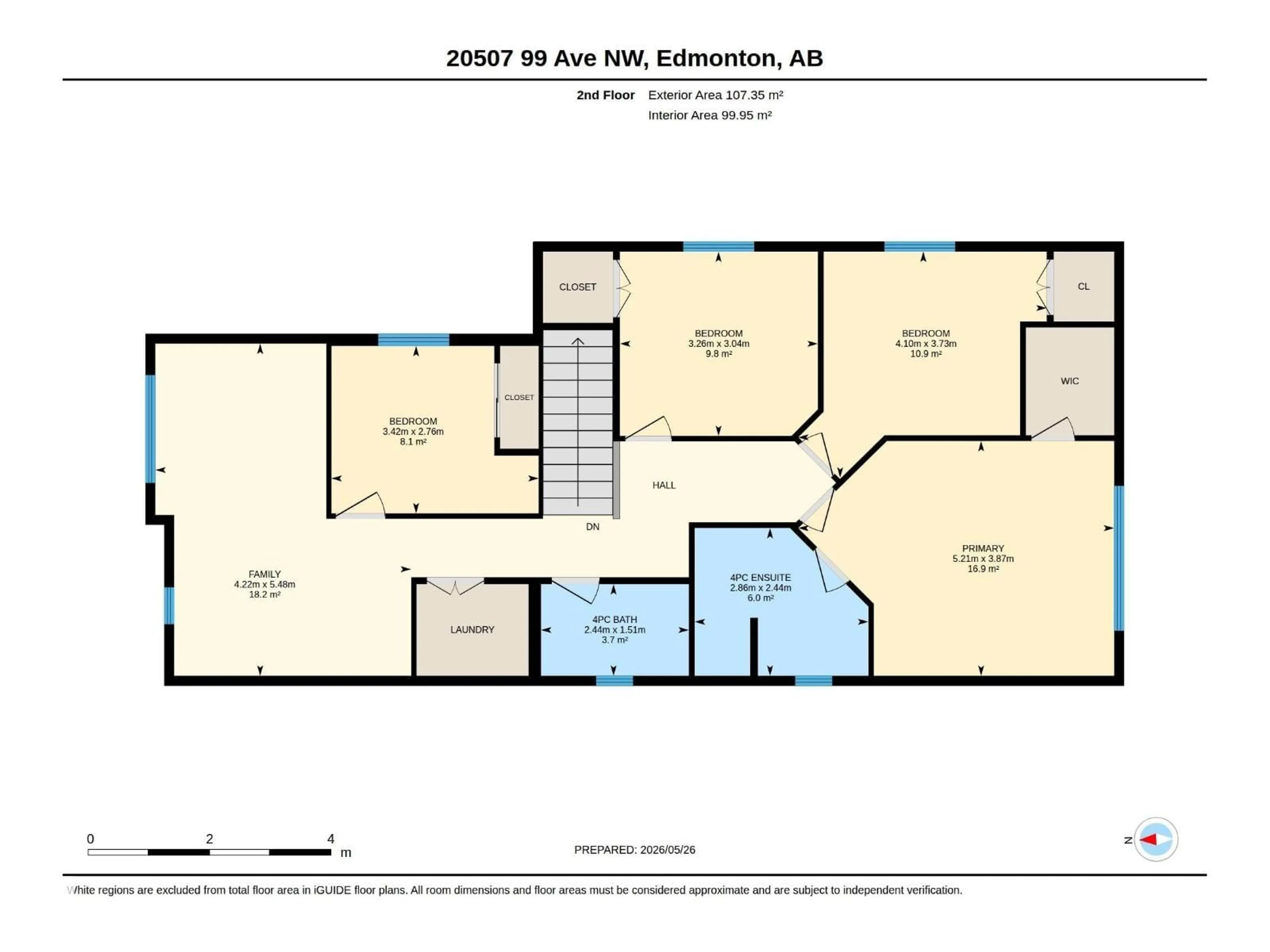 Floor plan for 20507 99 AV, Edmonton Alberta T5T7L5