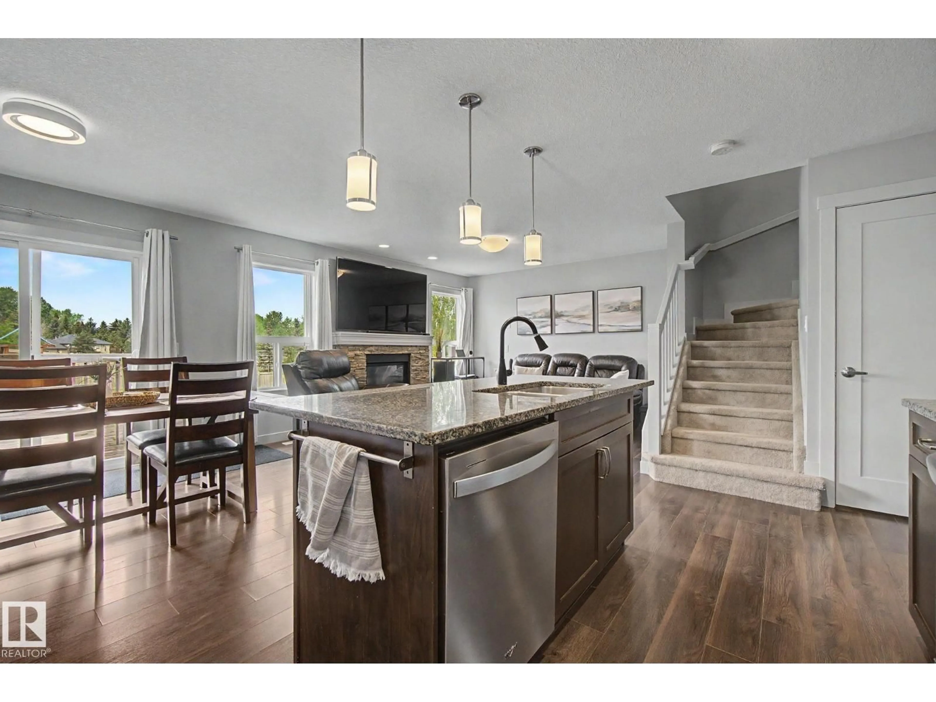 Open concept kitchen, unknown for NW - 4226 204 ST, Edmonton Alberta T6M0R8