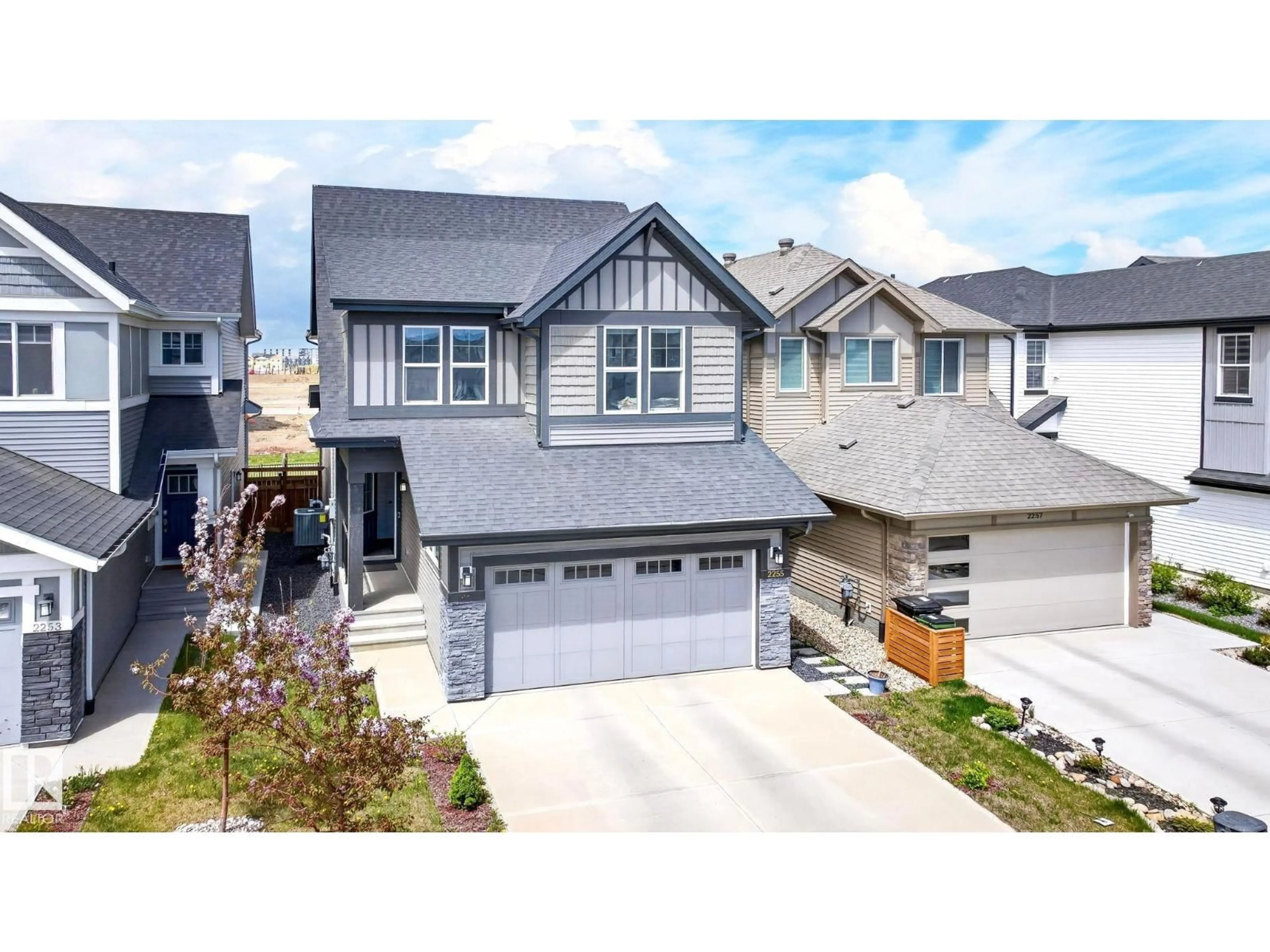 A pic from outside/outdoor area/front of a property/back of a property/a pic from drone, street for 2255 DONAGHEY WY, Edmonton Alberta T6W5G1