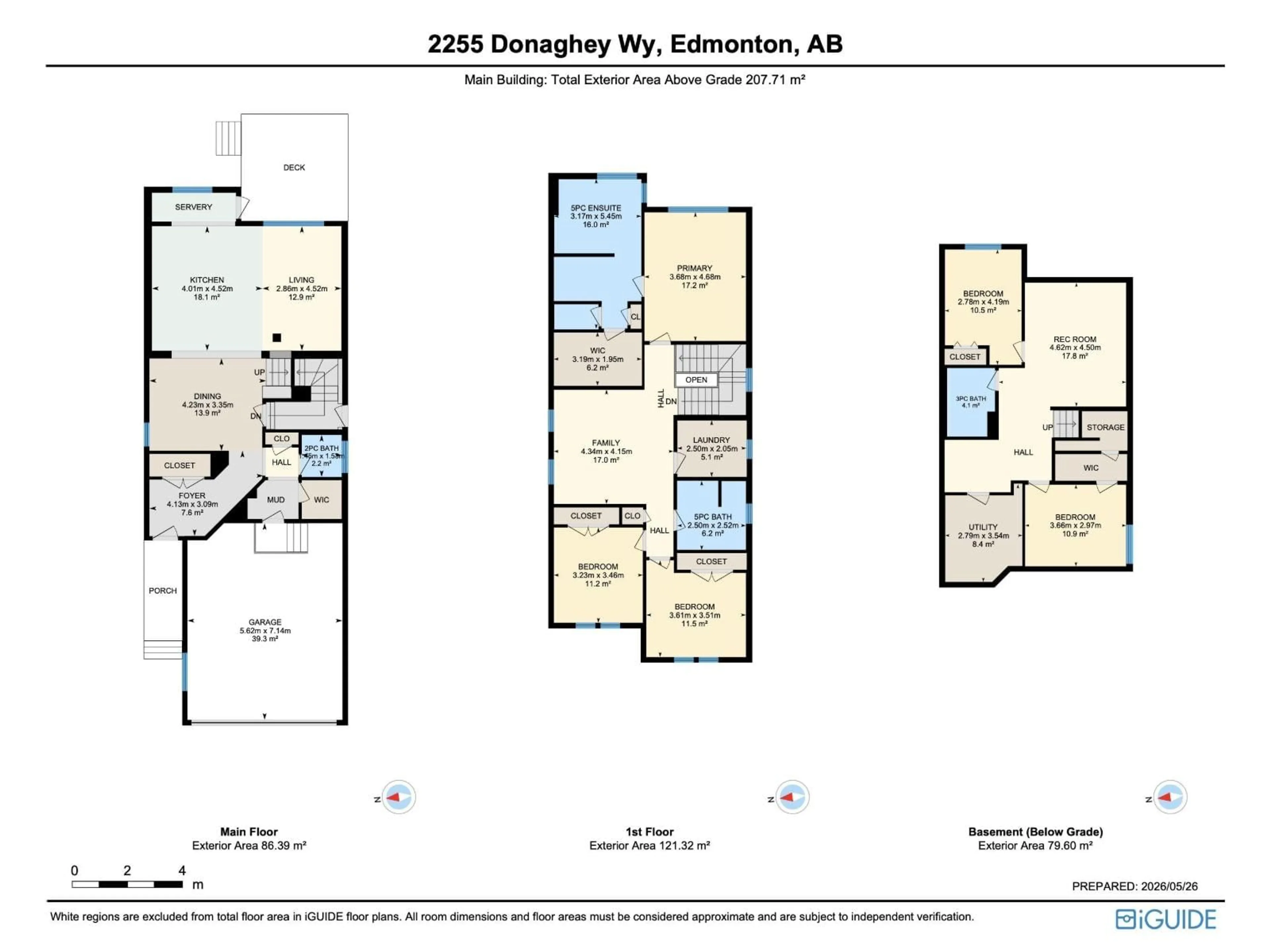 Floor plan for 2255 DONAGHEY WY, Edmonton Alberta T6W5G1