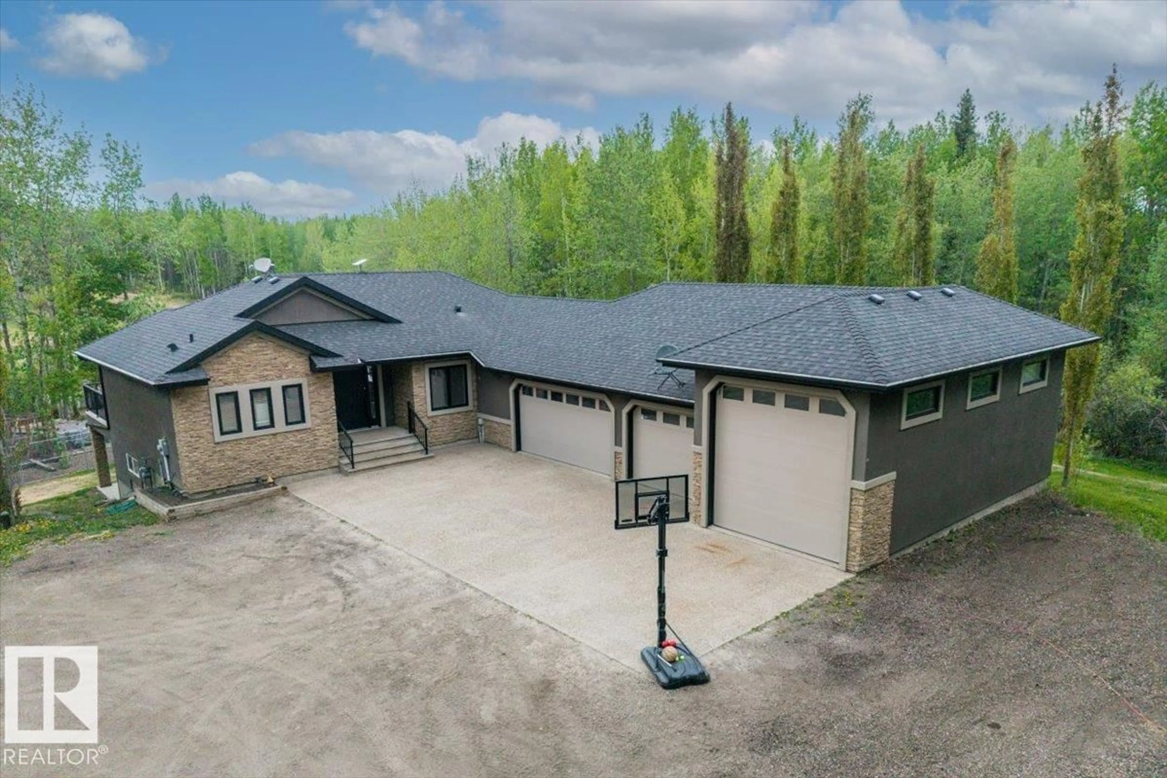 A pic from outside/outdoor area/front of a property/back of a property/a pic from drone, building for #6 - 2406 TWP ROAD 540, Rural Lac Ste. Anne County Alberta T0E1V0