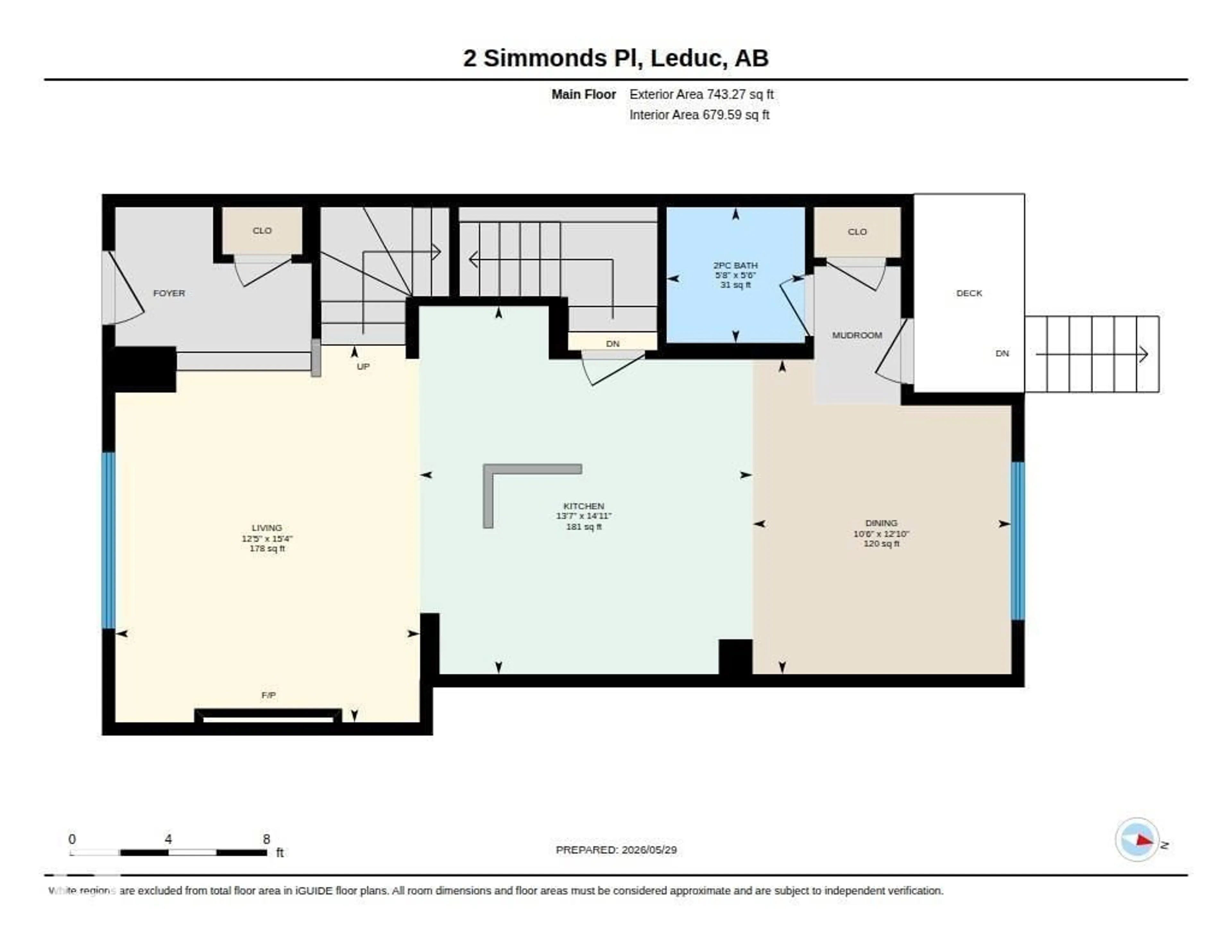 Floor plan for 2 SIMMONDS PL, Leduc Alberta T9E0T9