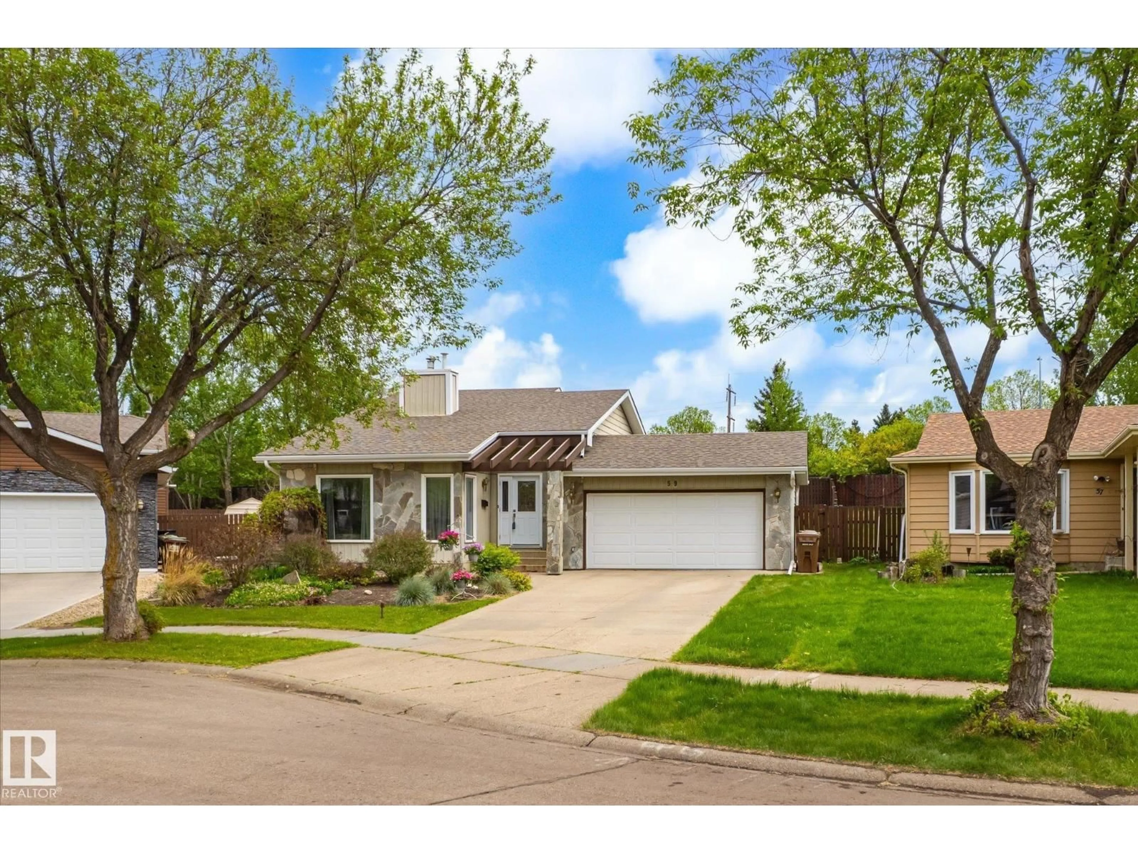 Home with brick exterior material, street for 59 PATTERSON CR, St. Albert Alberta T8N4T9