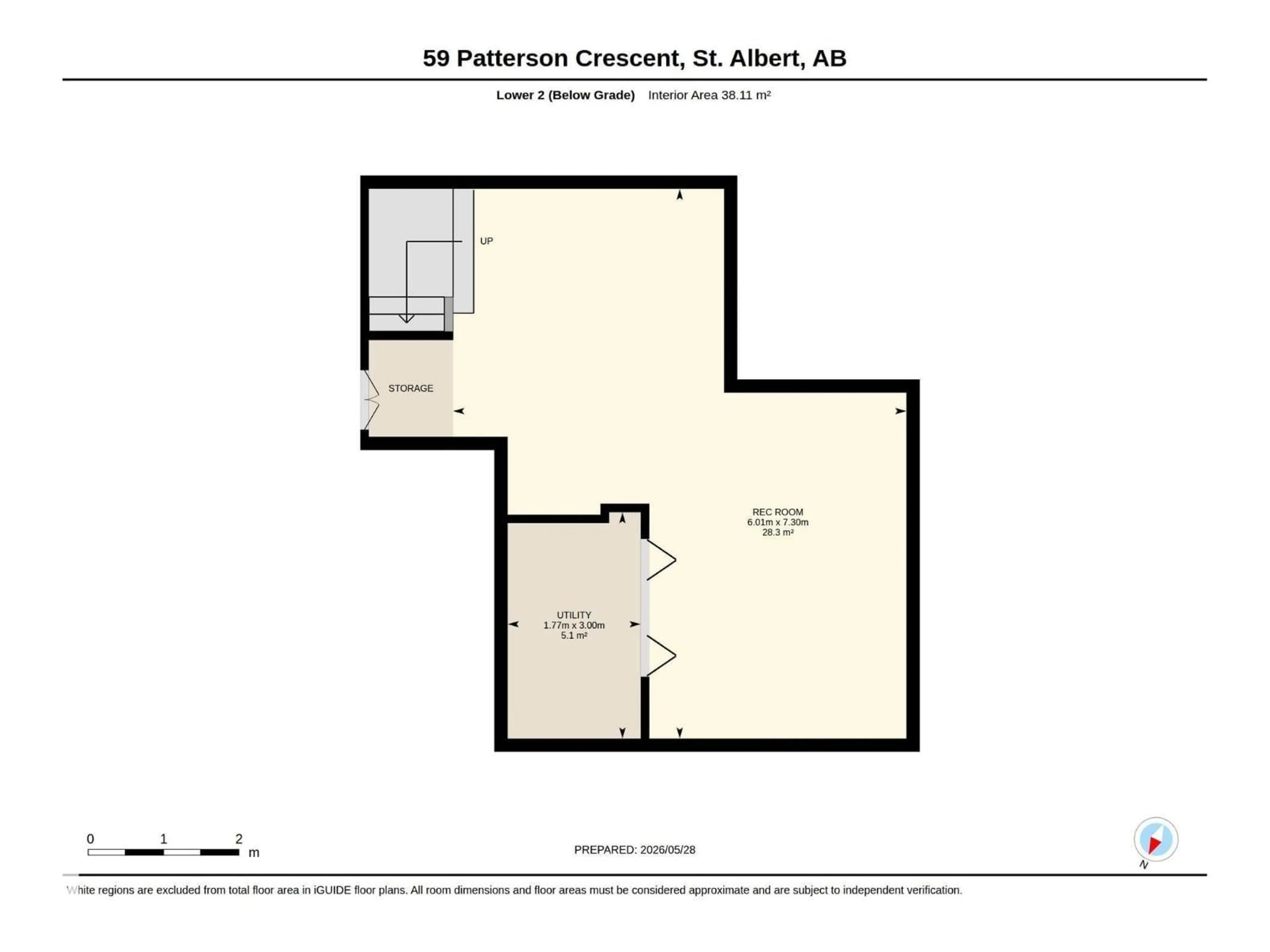 Floor plan for 59 PATTERSON CR, St. Albert Alberta T8N4T9