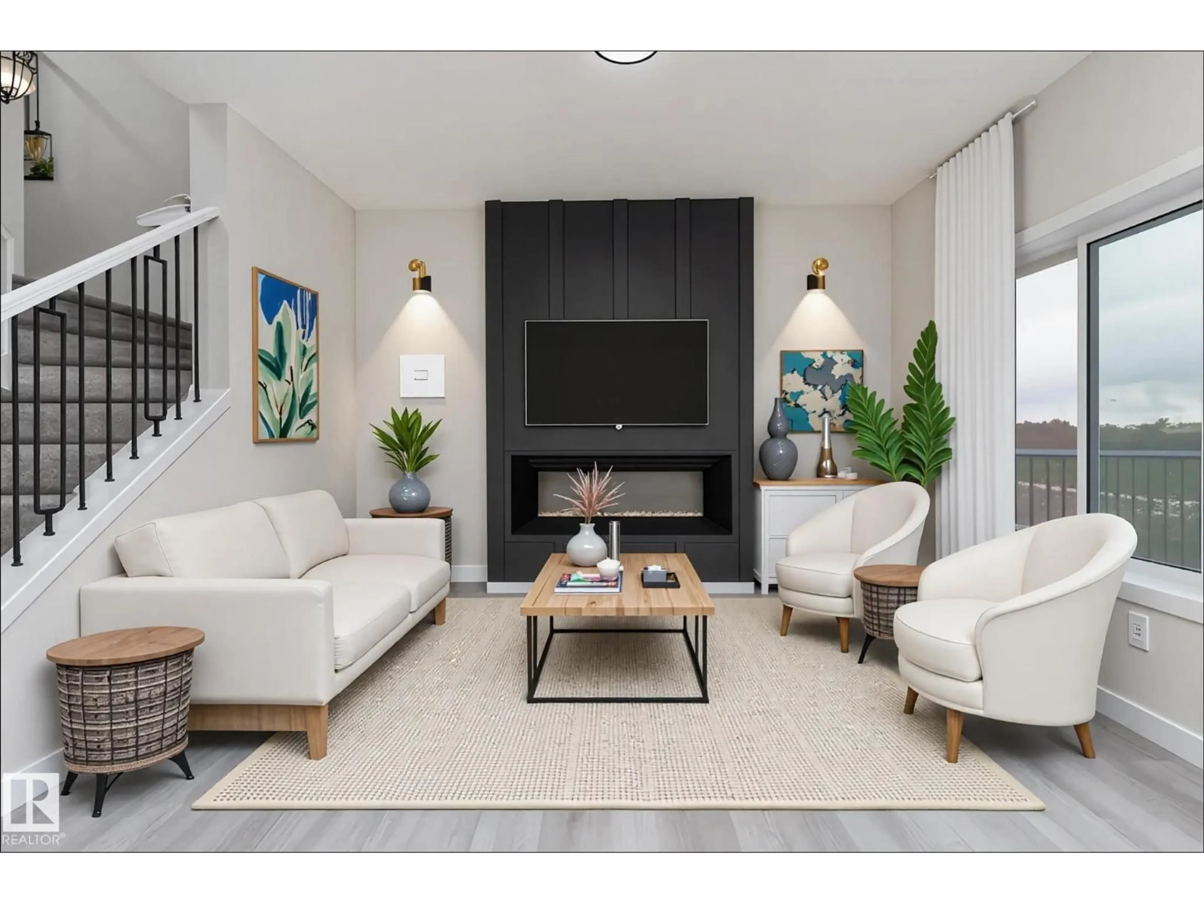 Living room with furniture, unknown for 137 PIERWYCK LOOP, Spruce Grove Alberta T7X3W1