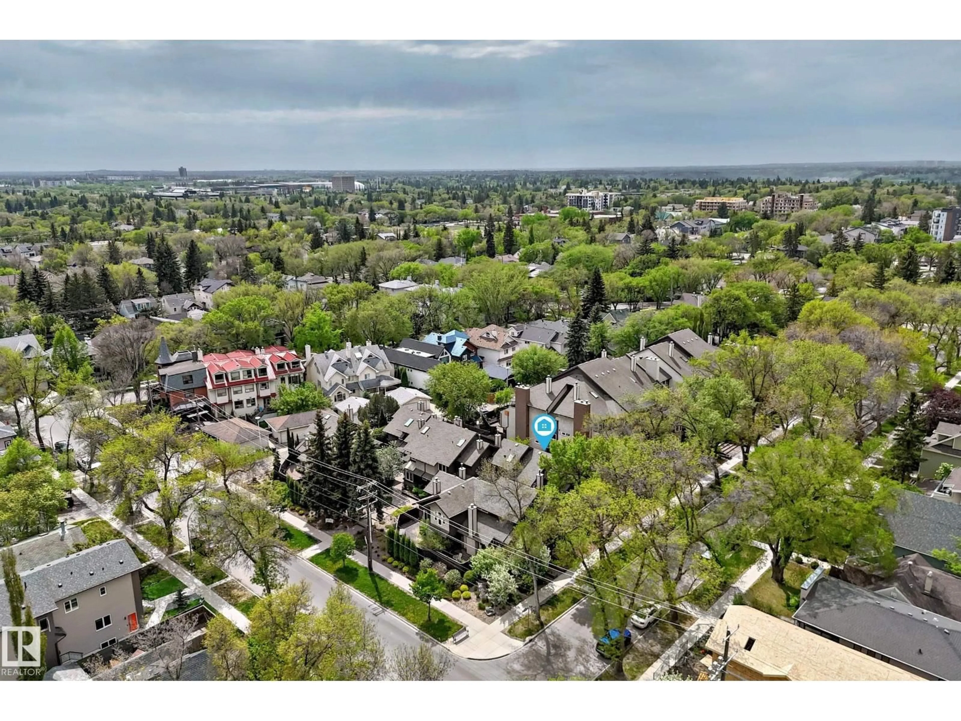 A pic from outside/outdoor area/front of a property/back of a property/a pic from drone, unknown for 7930 111 ST, Edmonton Alberta T6G2R2