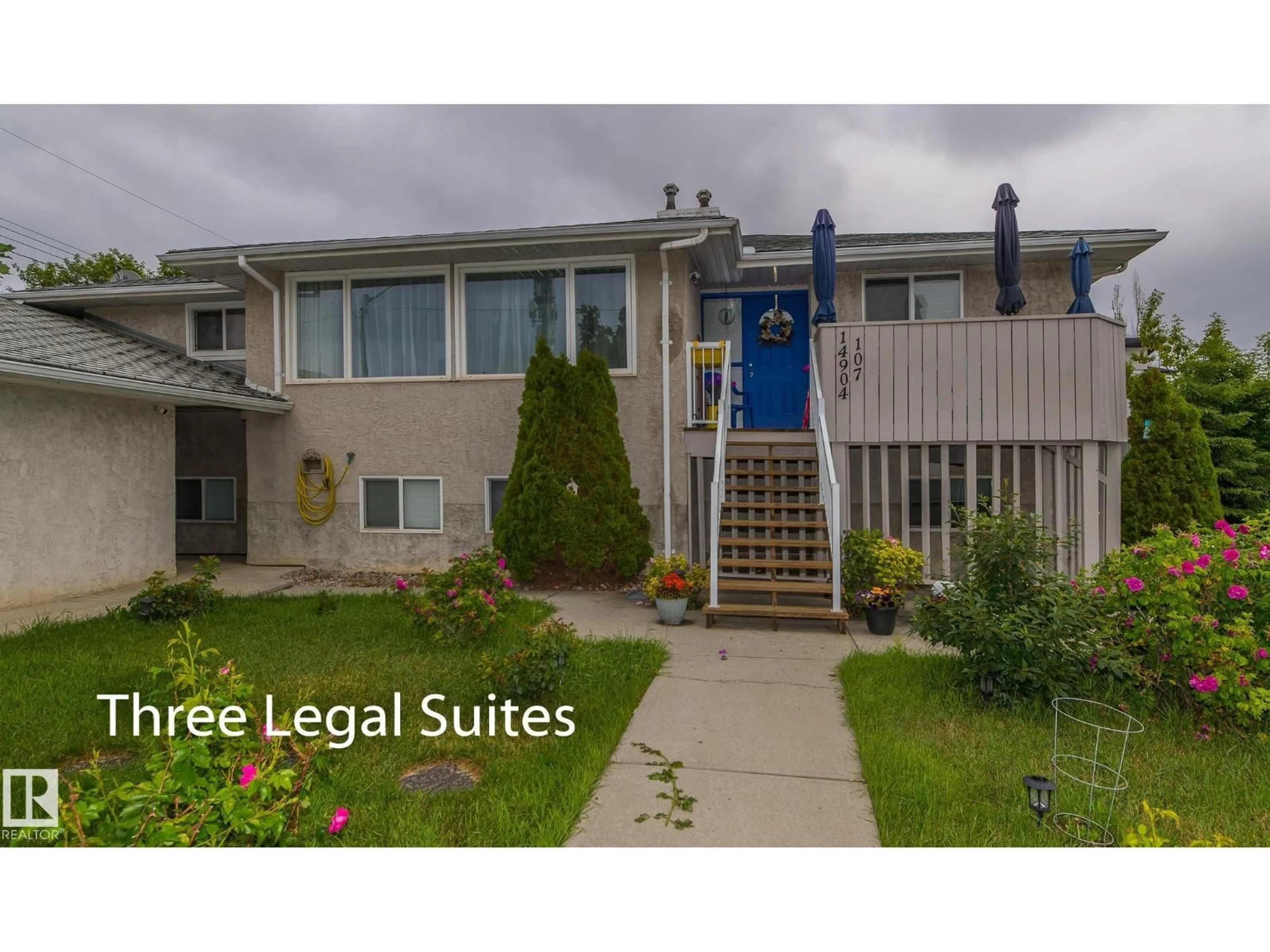 A pic from outside/outdoor area/front of a property/back of a property/a pic from drone, street for NW - 14904 107 AV, Edmonton Alberta T5P4Z2