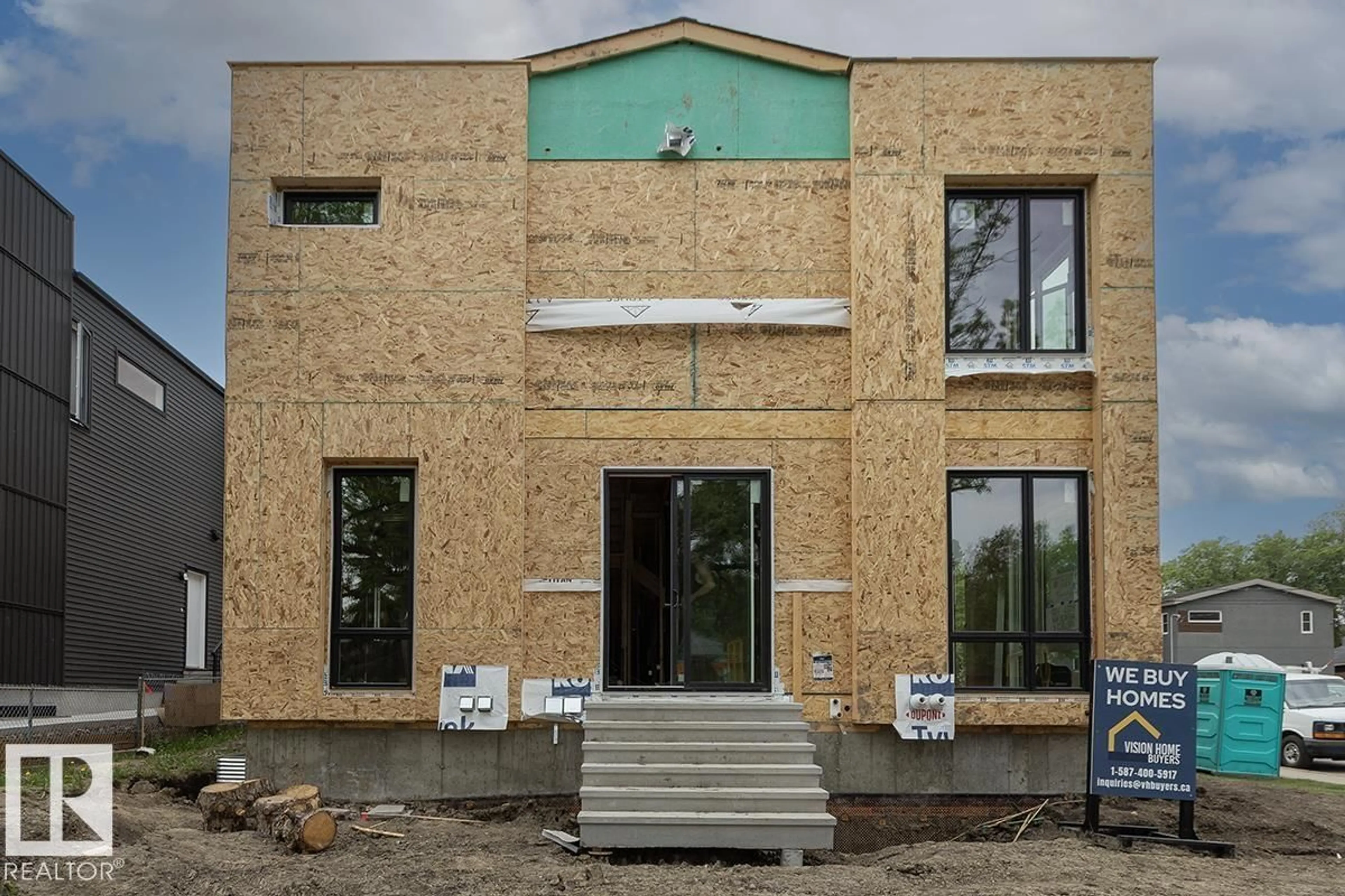 Home with brick exterior material, building for 8003 103 AV NW, Edmonton Alberta T5H4L8