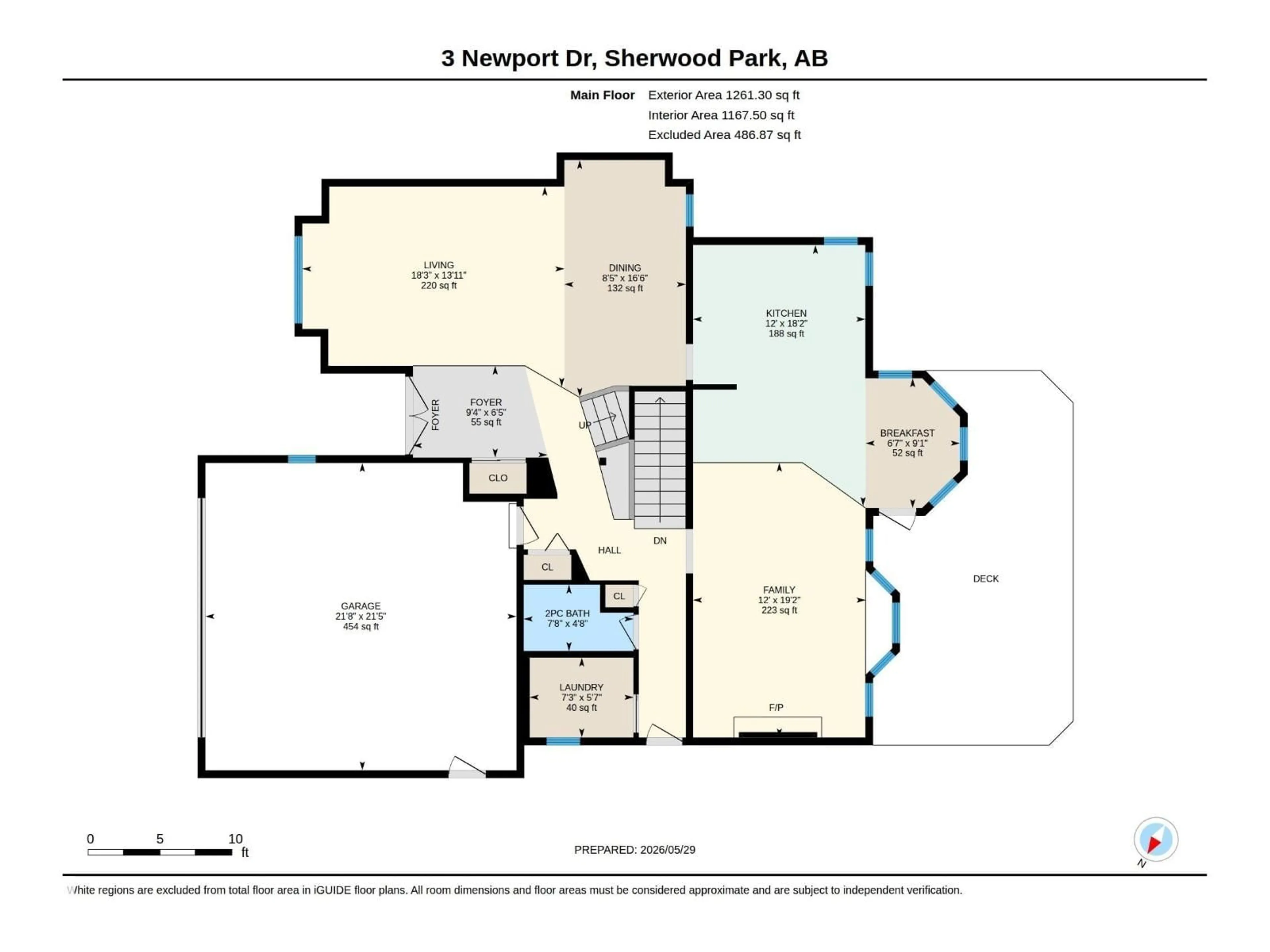 Floor plan for 3 NEWPORT DR, Sherwood Park Alberta T8A5L4