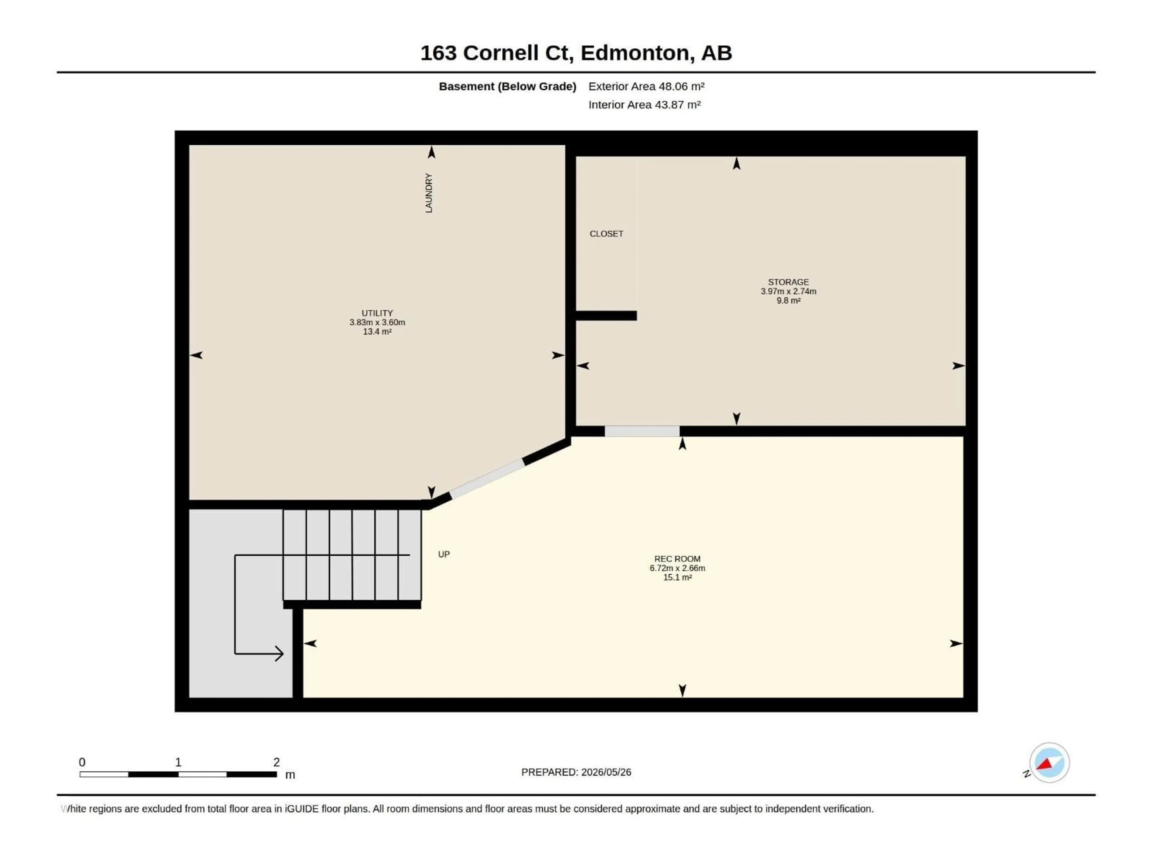 Floor plan for 163 CORNELL CT, Edmonton Alberta T5C3C3