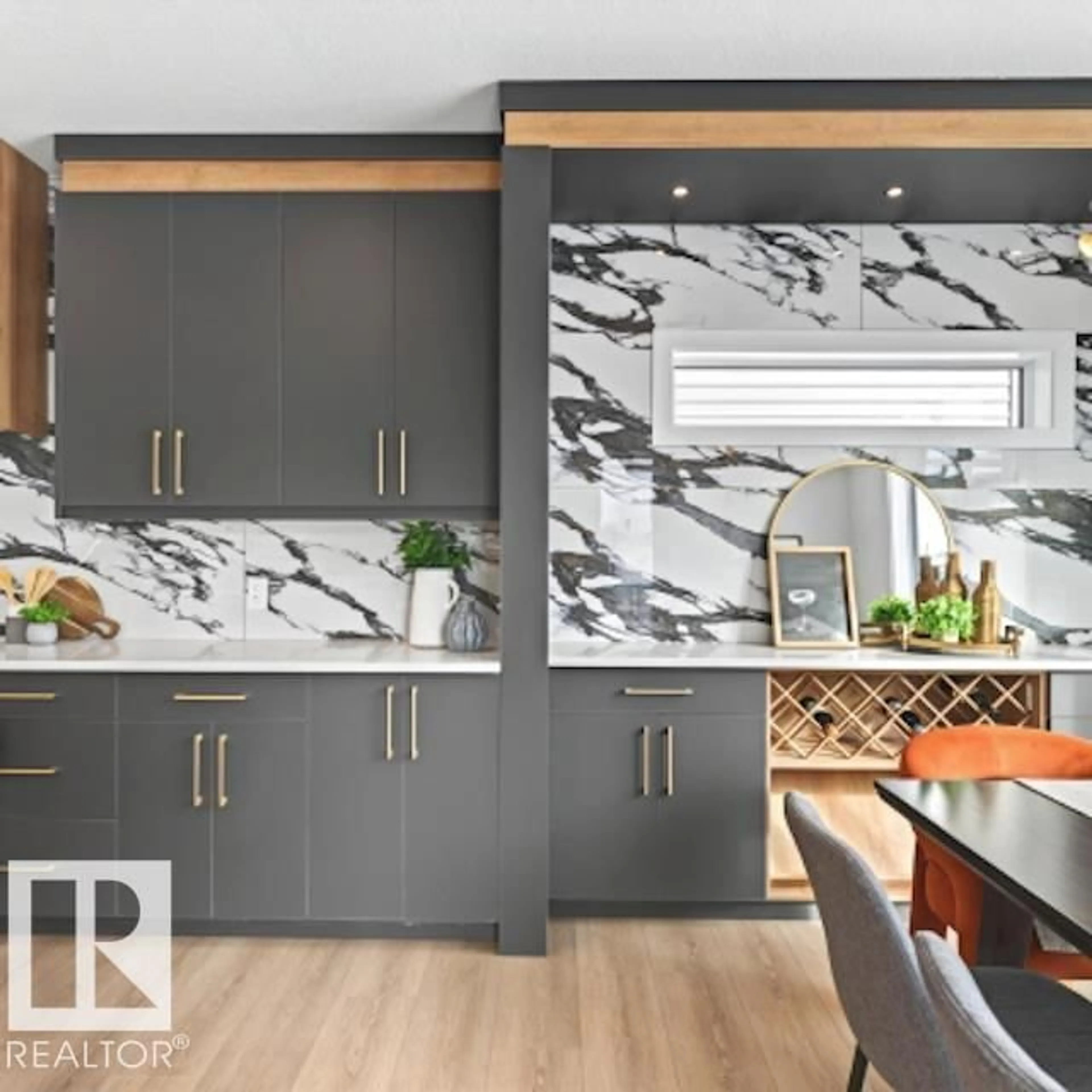 Contemporary kitchen, ceramic/tile floor for 6 SOREL AV, Beaumont Alberta T4X2C9