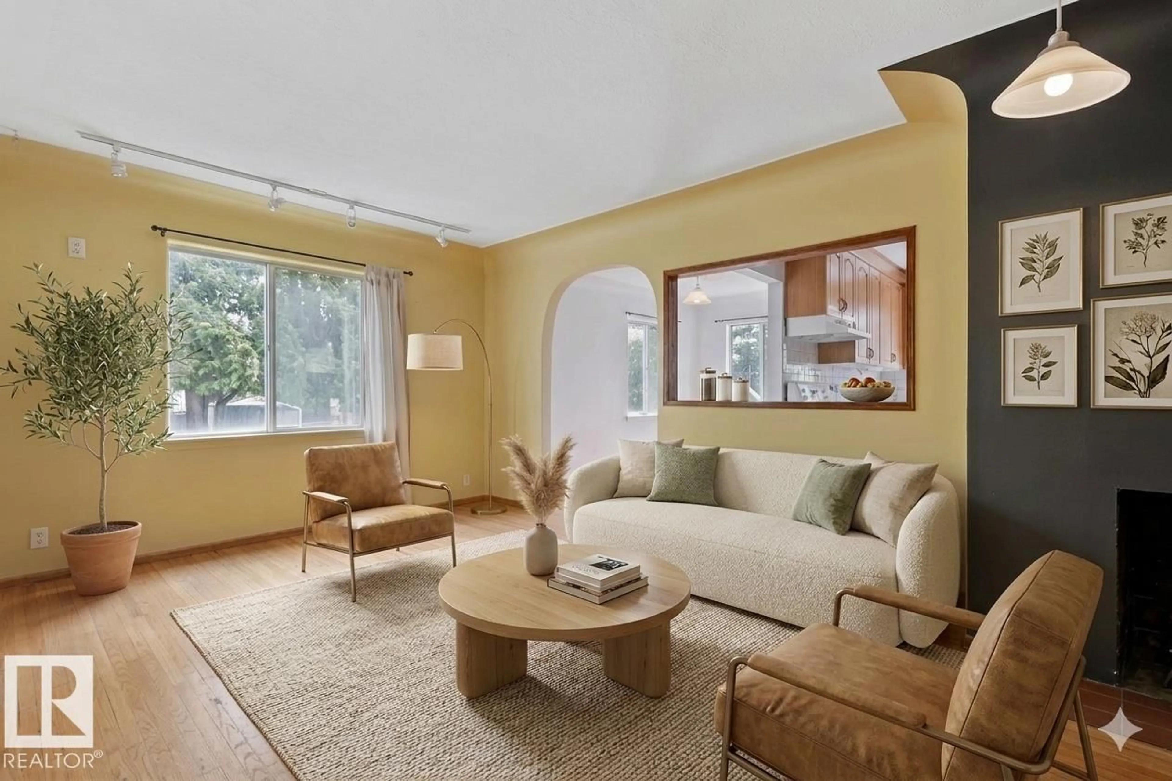 Living room with furniture, unknown for 9727 69 AV, Edmonton Alberta T6E0S7