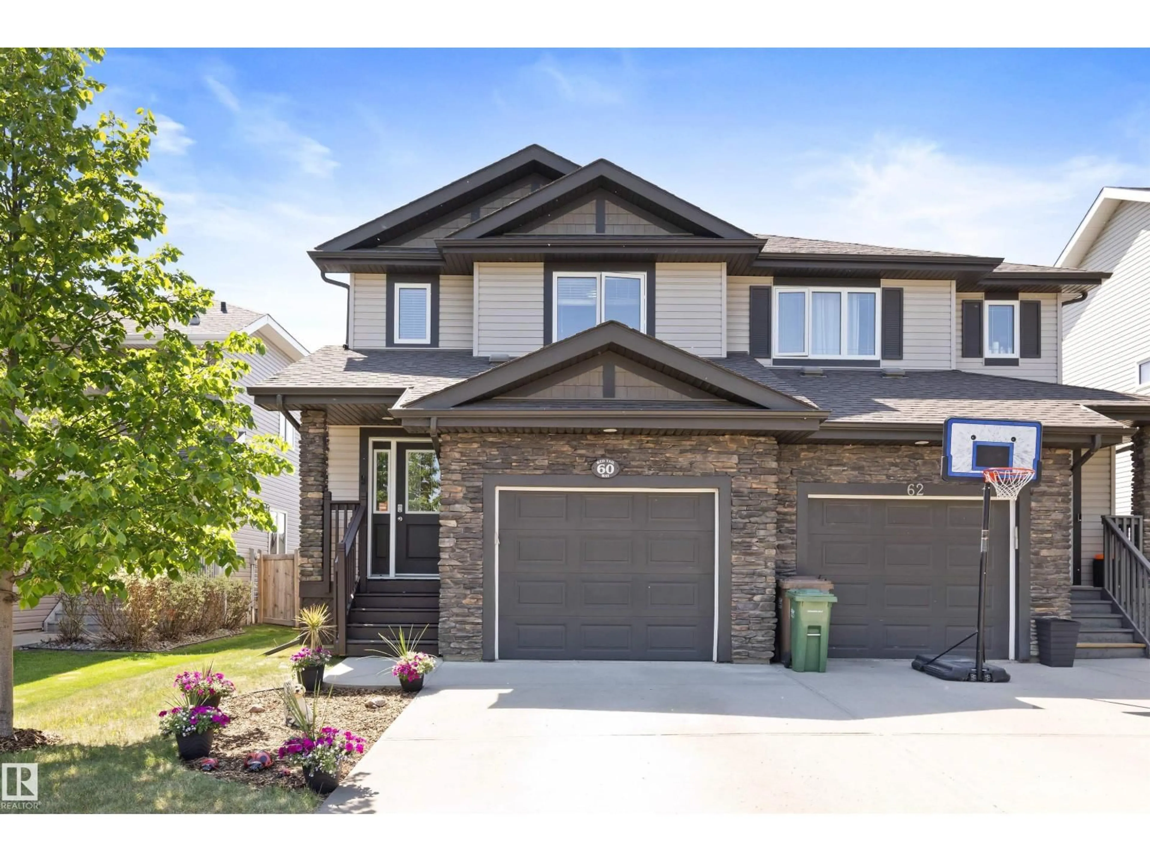 Home with brick exterior material, street for 60 RED TAIL WY, St. Albert Alberta T8N7N8
