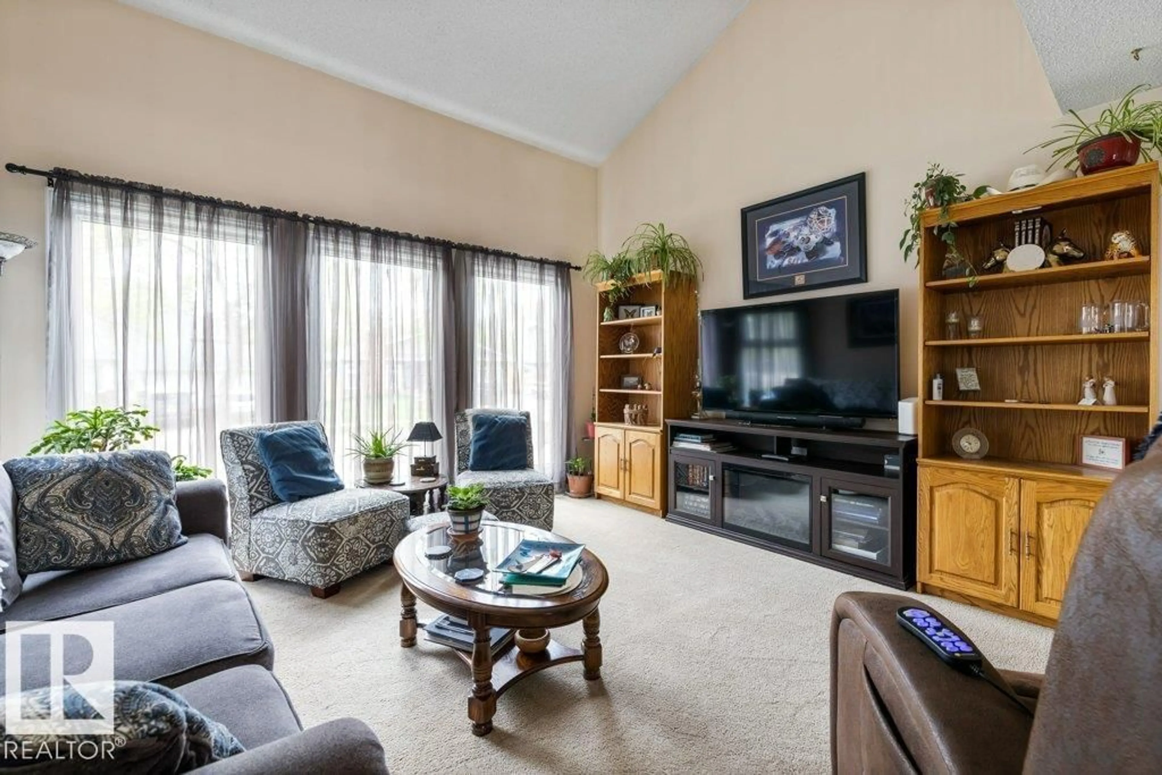 Living room with furniture, unknown for 5 PINERIDGE CR, St. Albert Alberta T8N4P3