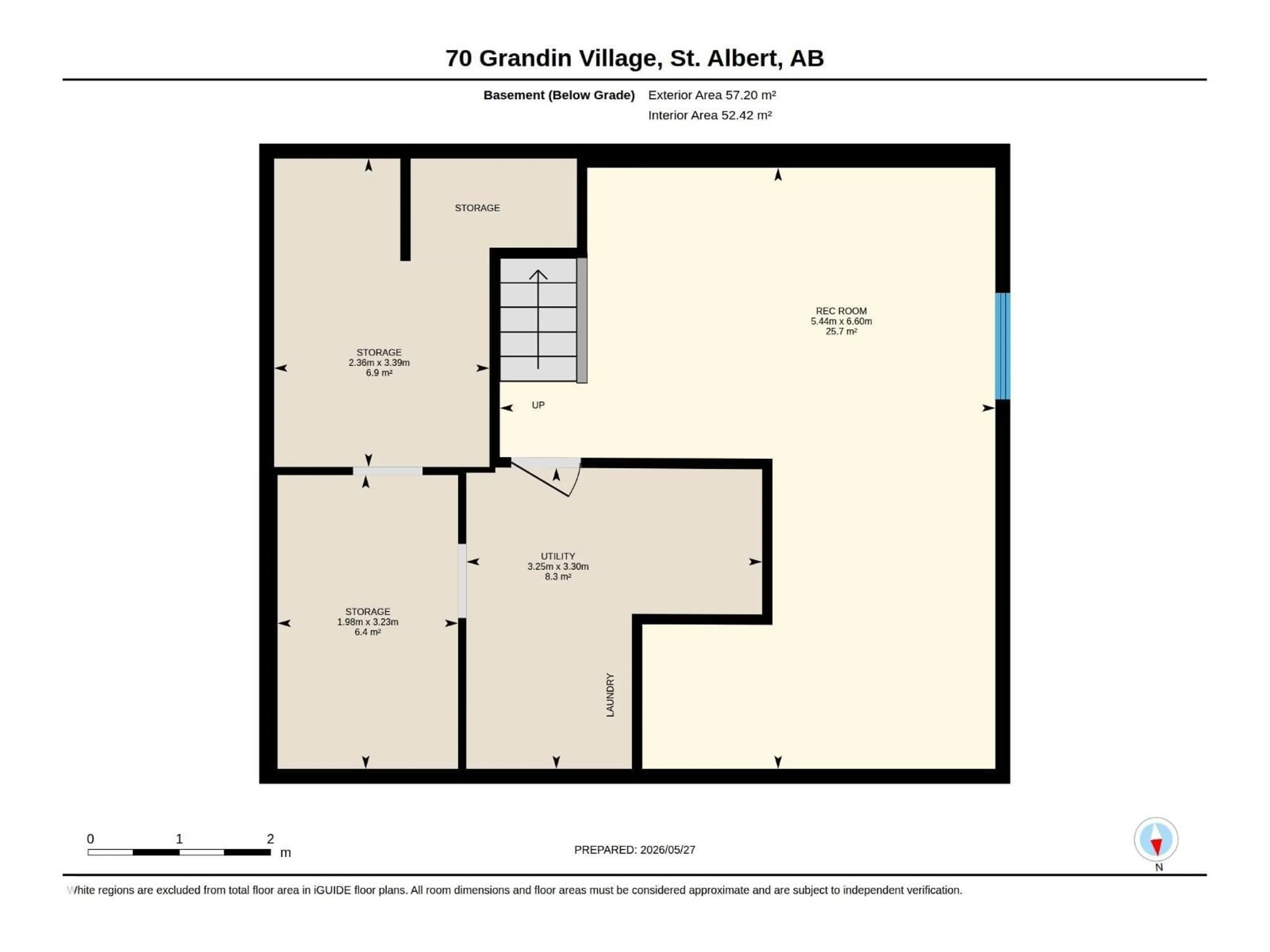 Floor plan for 70 GRANDIN VG, St. Albert Alberta T8N1R9