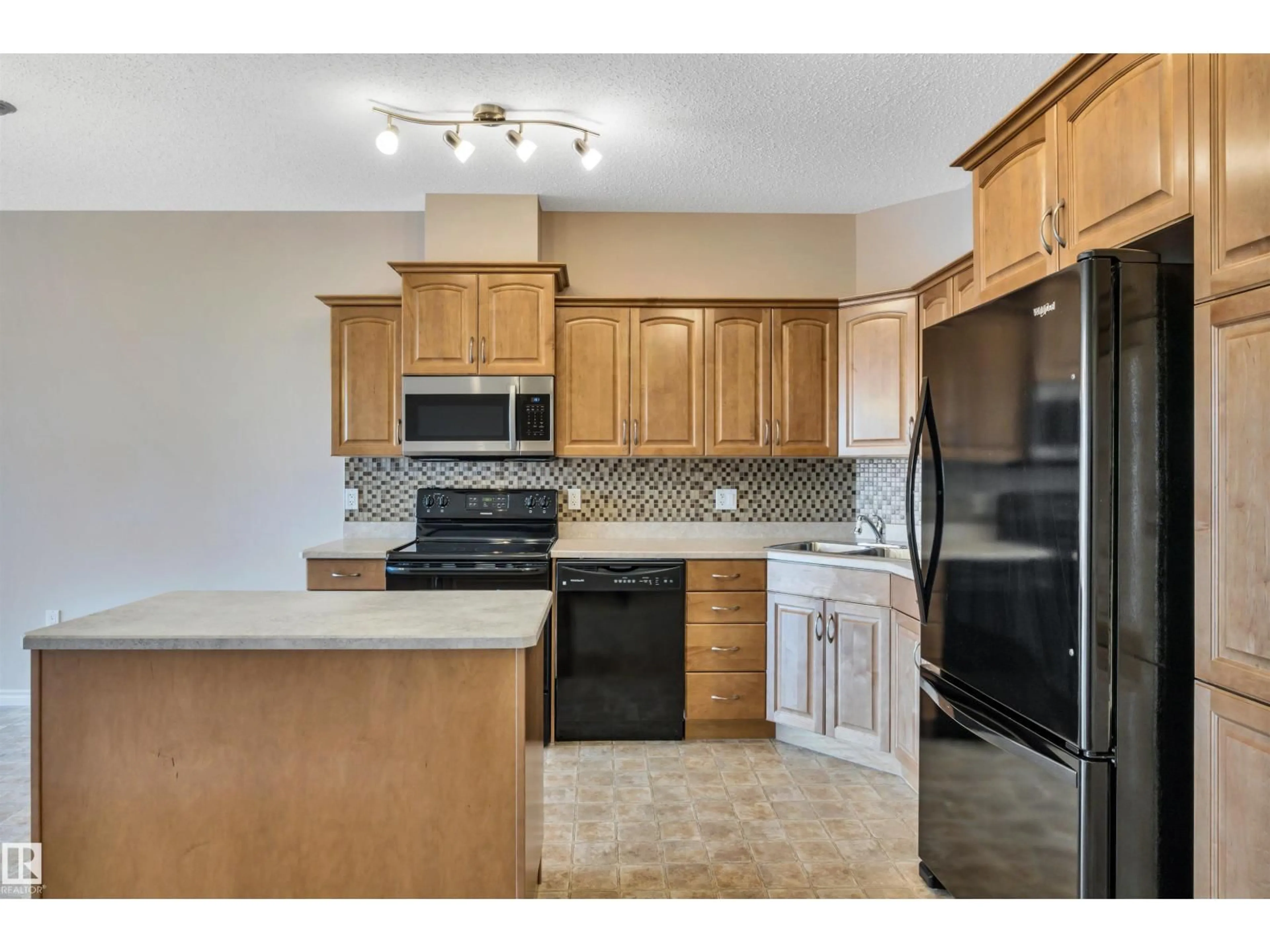 Standard kitchen, ceramic/tile floor for #326 - 9820 165 ST, Edmonton Alberta T5P0N3