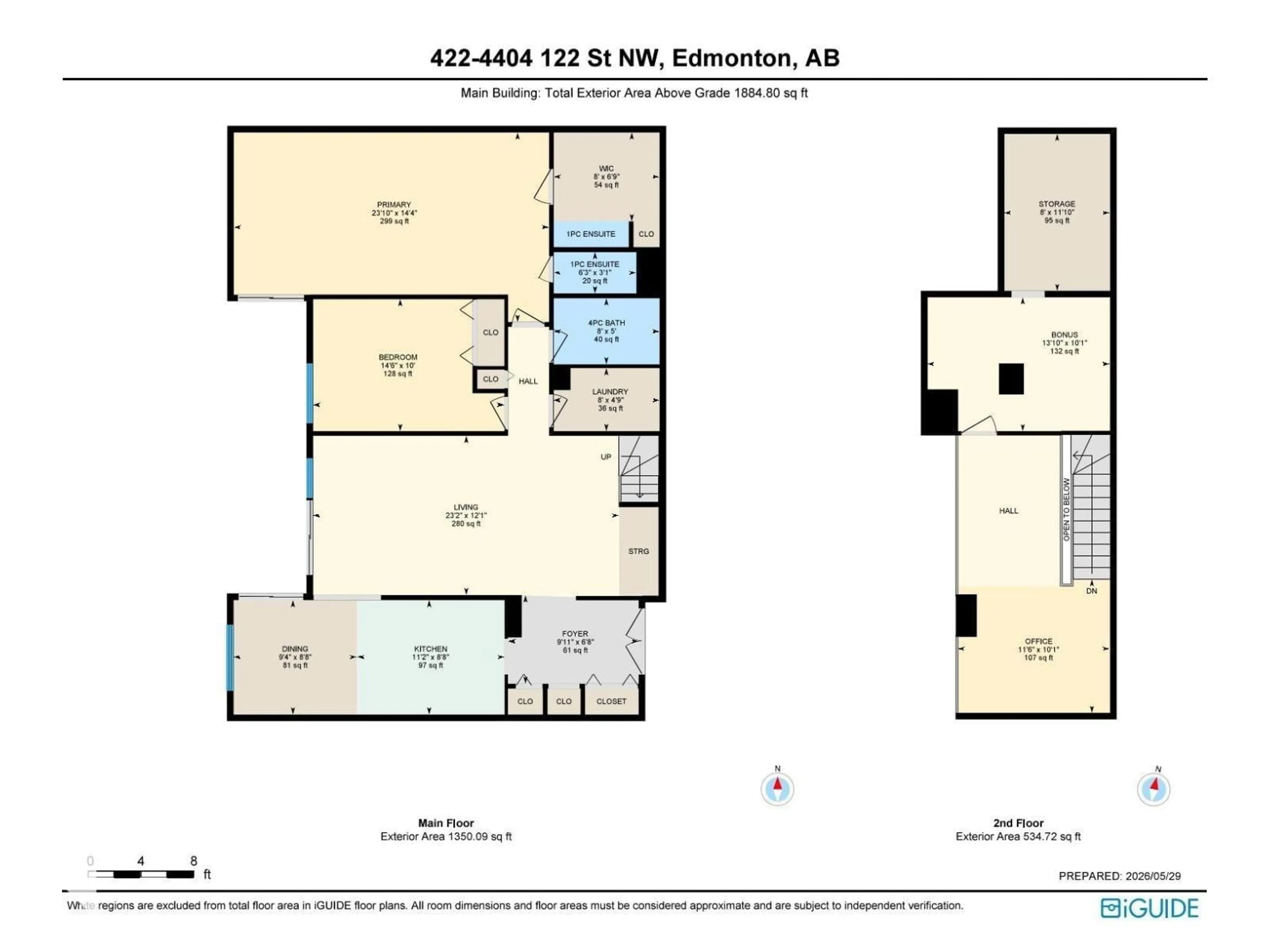 Floor plan for #422 - 4404 122 ST NW, Edmonton Alberta T6J4A9
