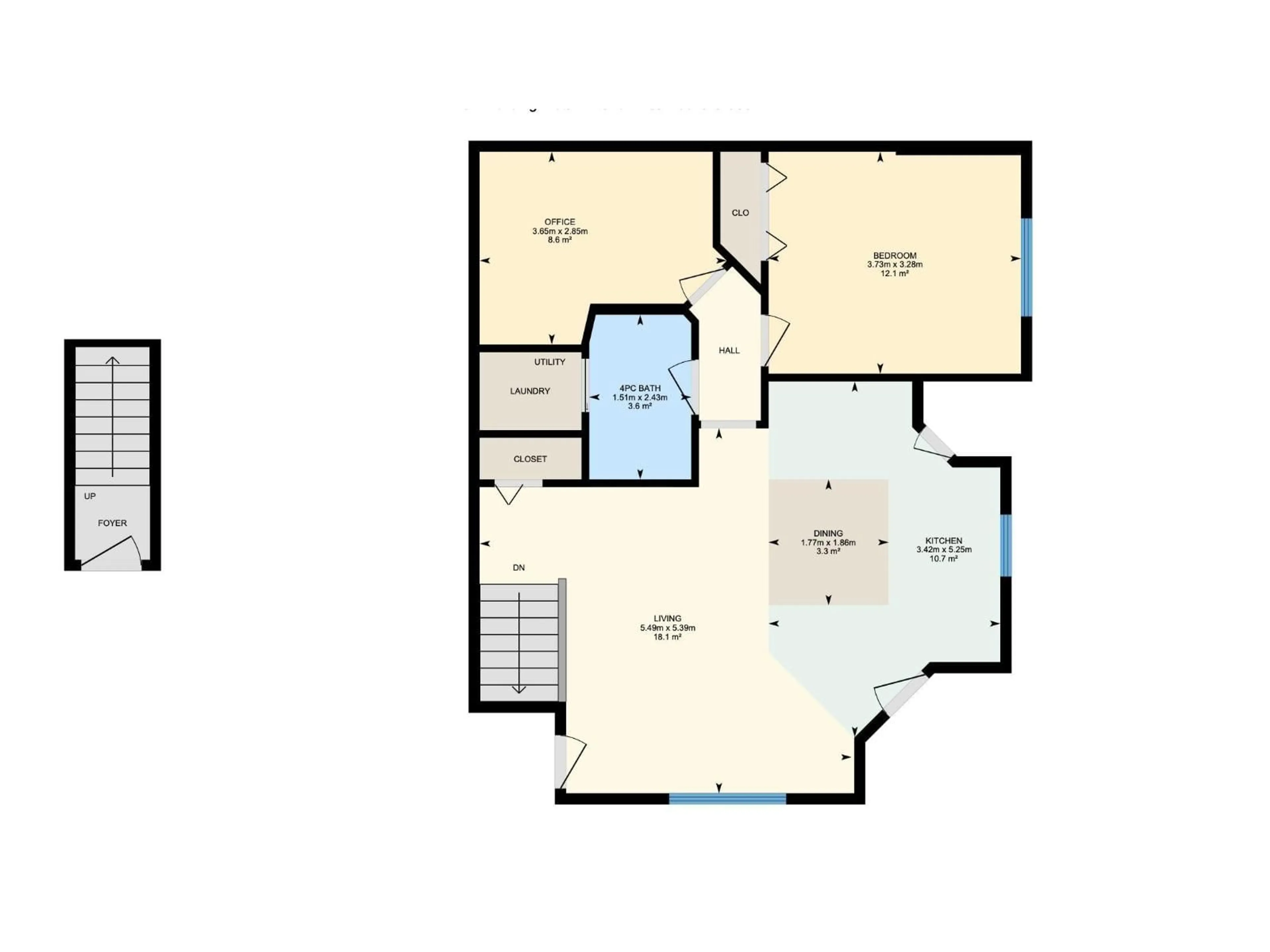 Floor plan for 2 - 604 62 ST, Edmonton Alberta T6X0K4