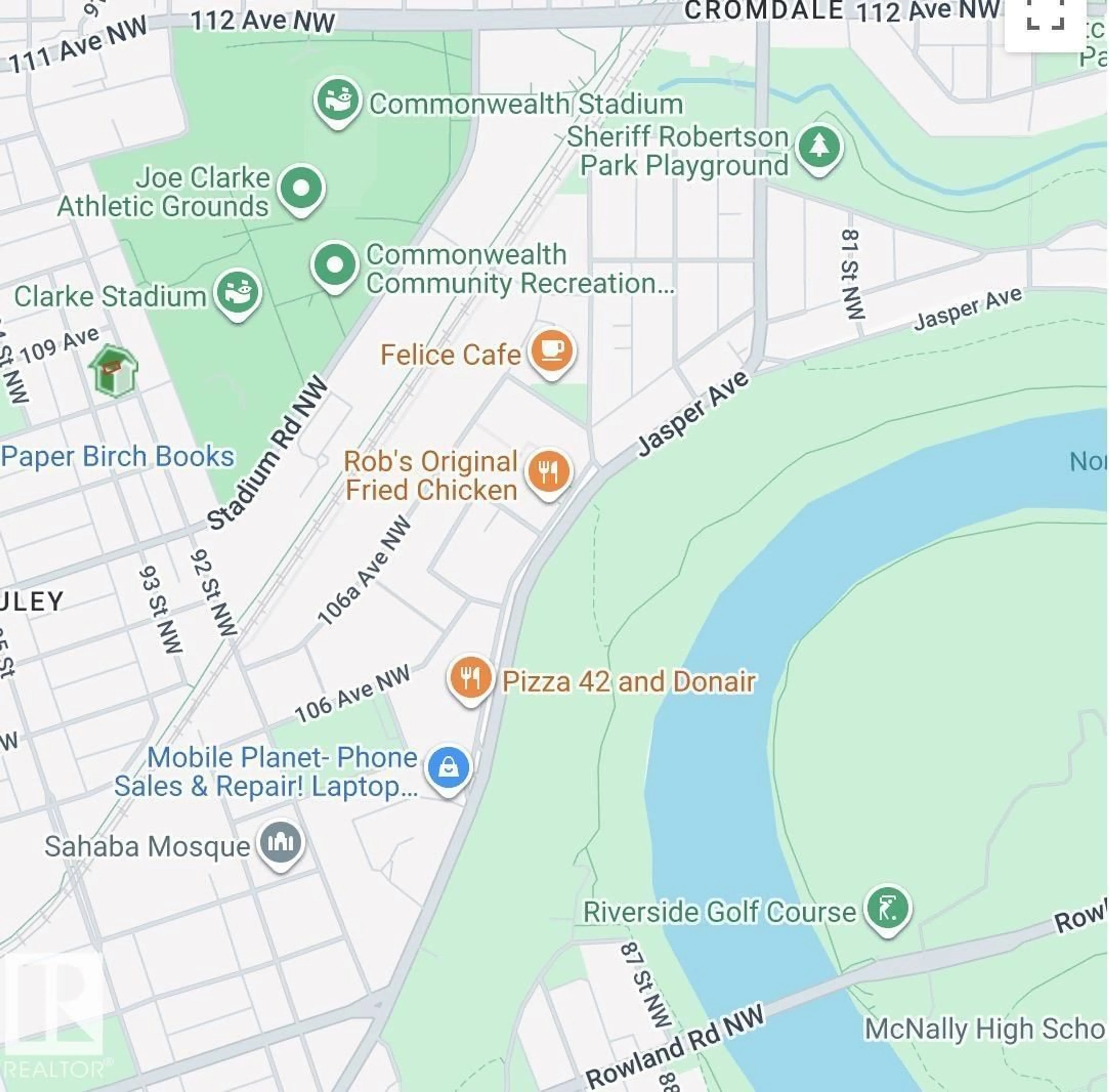 Picture of a map for NW - 10852 92 ST, Edmonton Alberta T5H1V8