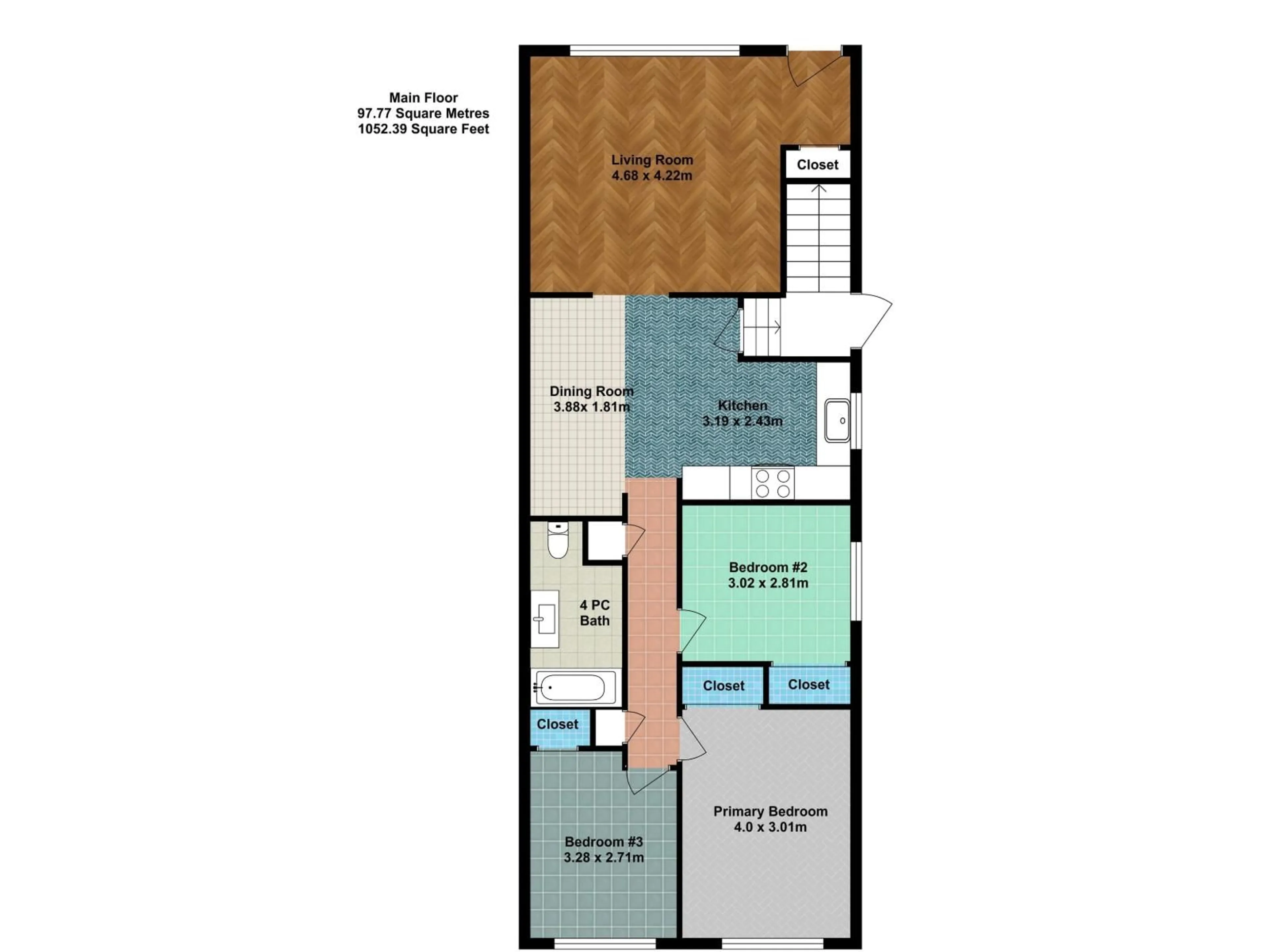 Floor plan for NW - 10306 & 10308 152 ST, Edmonton Alberta T5P1Y5