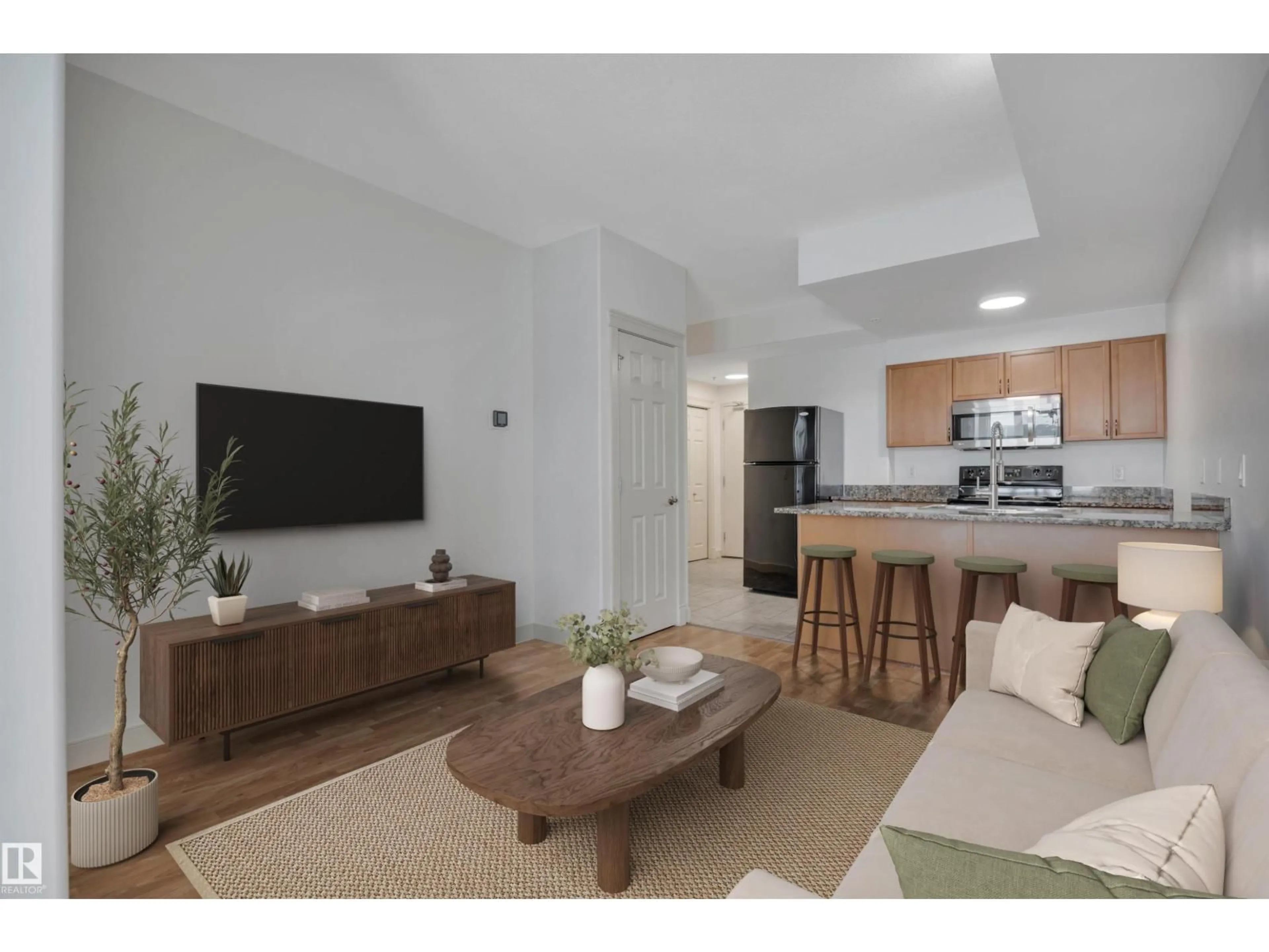 Living room with furniture, unknown for 1103 - 9939 109 ST, Edmonton Alberta T5K1H6