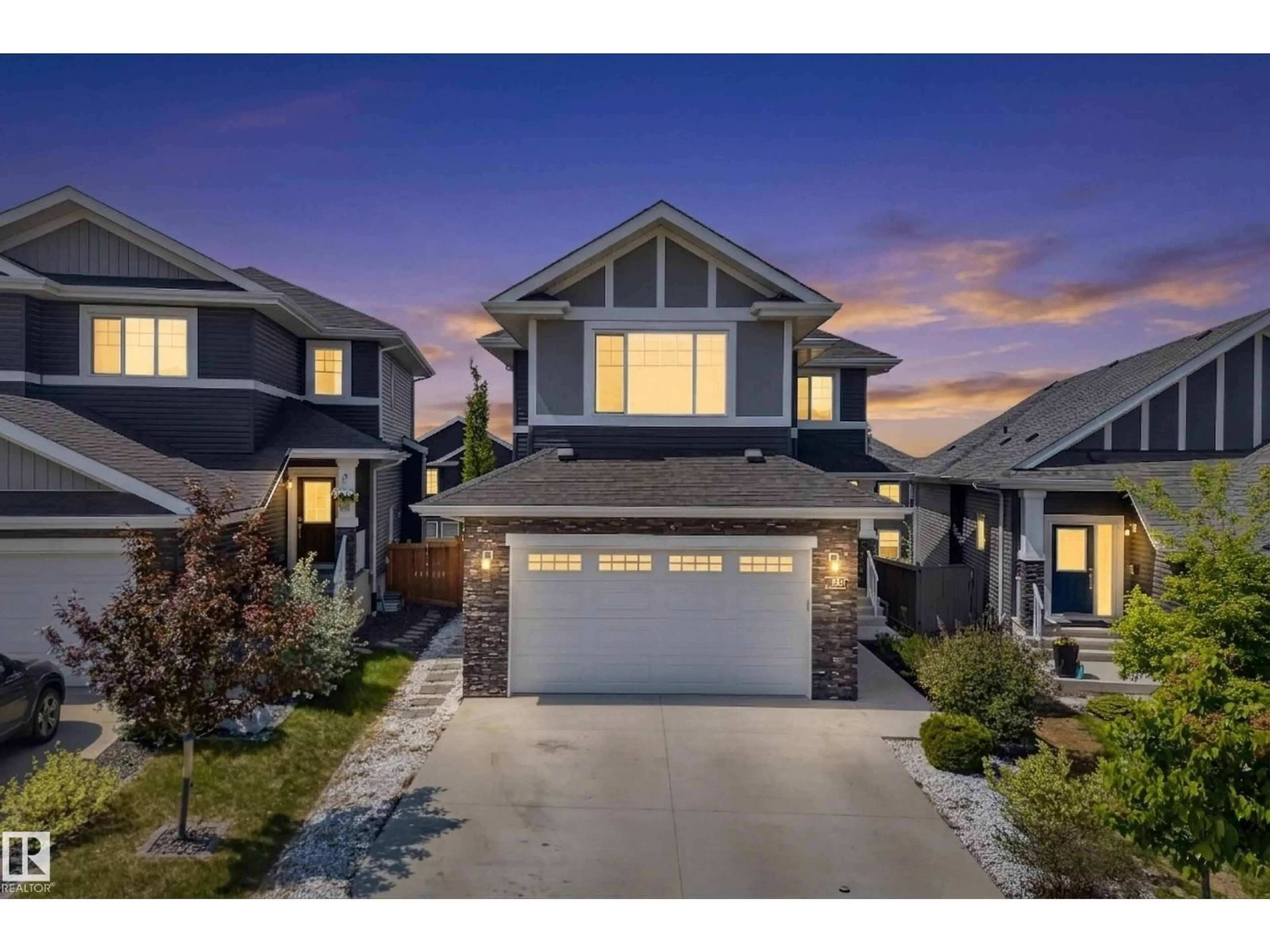Home with vinyl exterior material, street for 1817 TANAGER CL, Edmonton Alberta T5S0N2