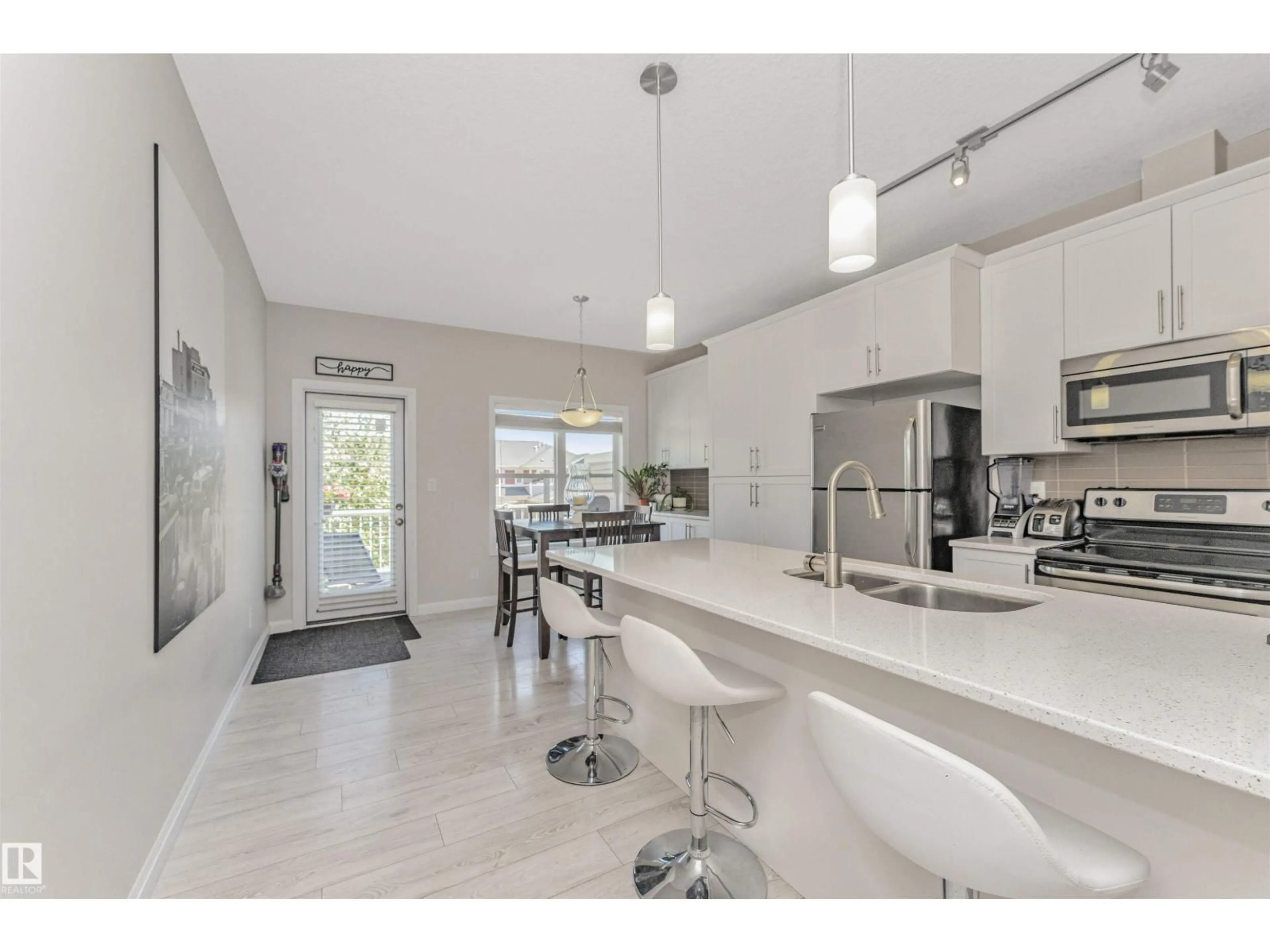 Open concept kitchen, ceramic/tile floor for 43 - 3710 ALLAN DR, Edmonton Alberta T6W2C4