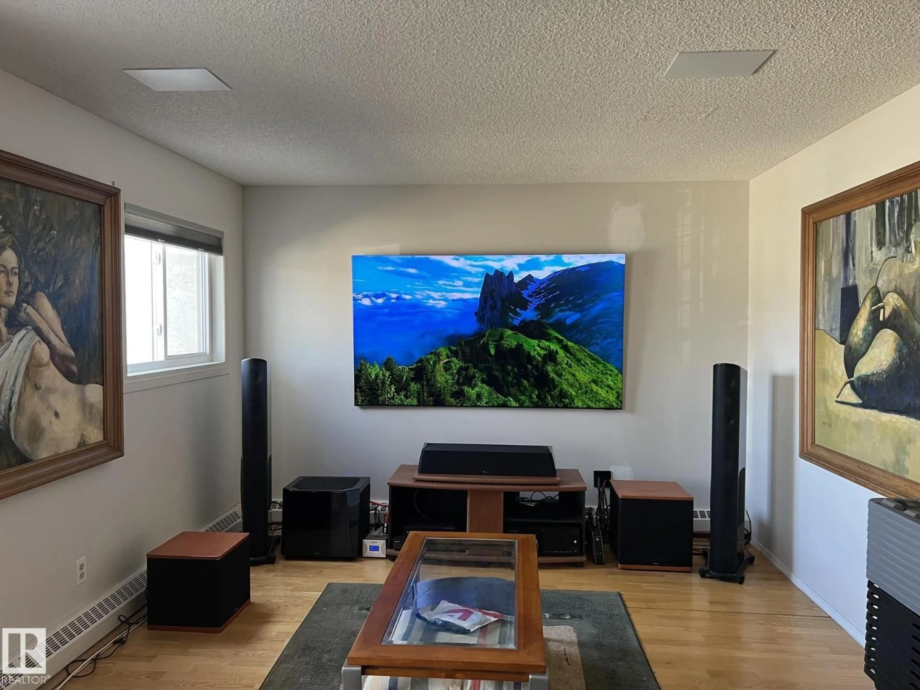 Home theater for 207 - 18012 95 AV, Edmonton Alberta T5T5Z2