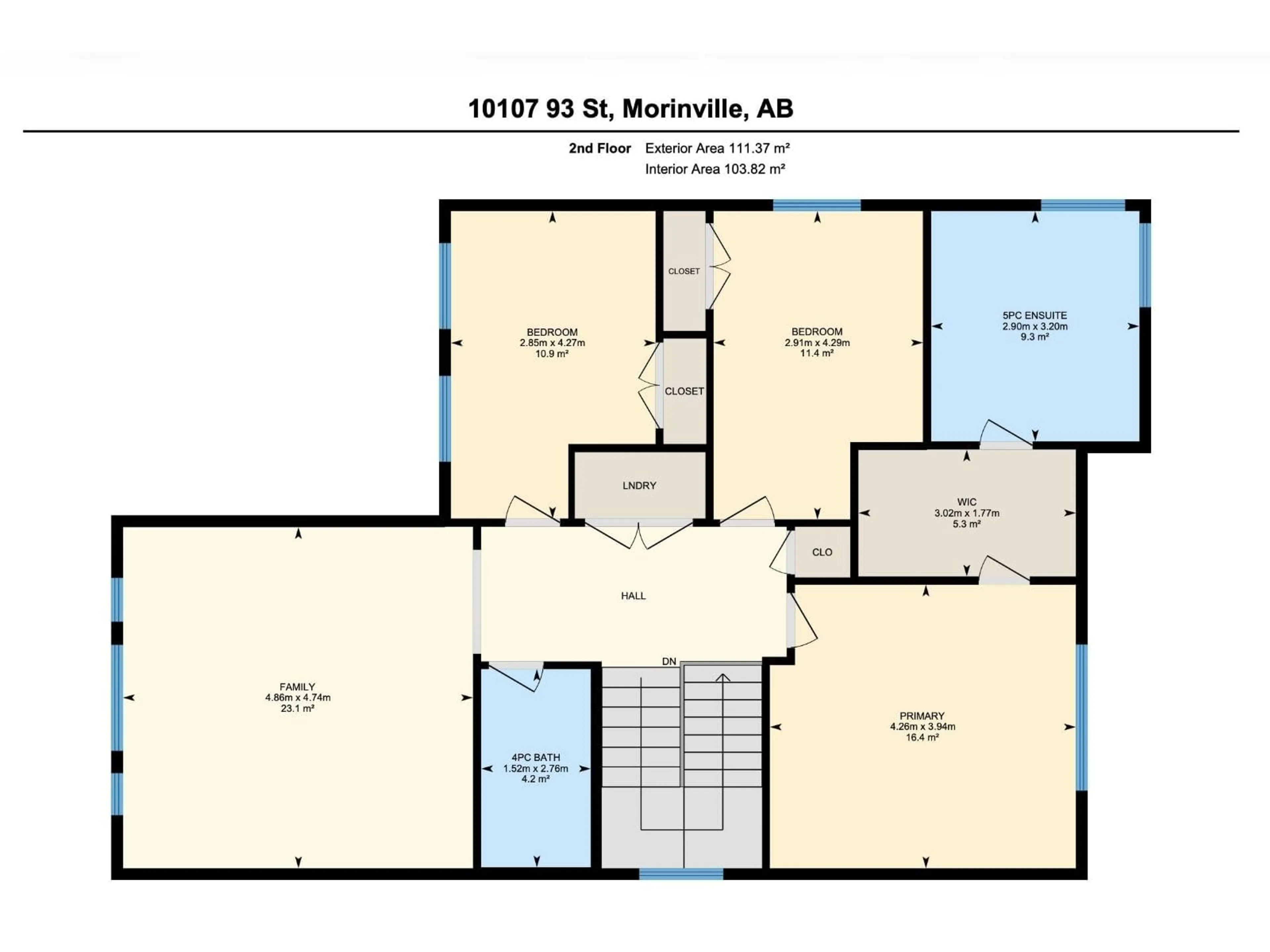 Floor plan for 10107 93 ST, Morinville Alberta T8R0C4
