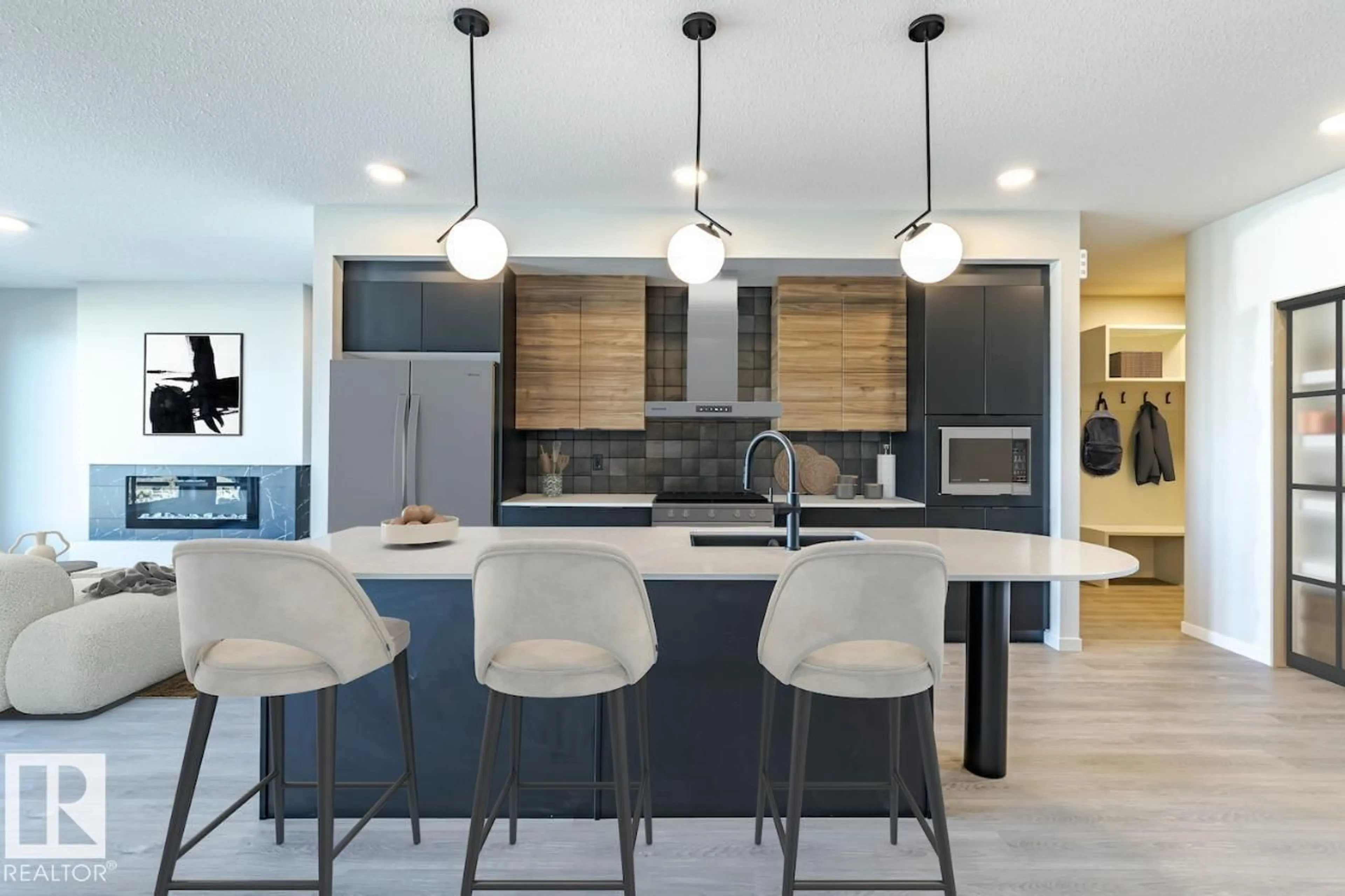 Contemporary kitchen, unknown for 7387 KLAPSTEIN CR, Edmonton Alberta T6W0A6